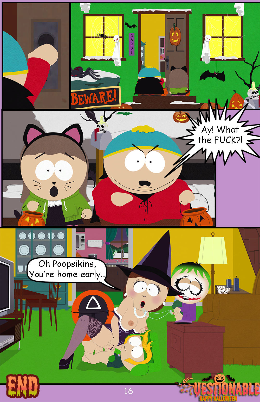 Post Comic Eric Cartman Halloween Heidi Turner Kenny Mccormick