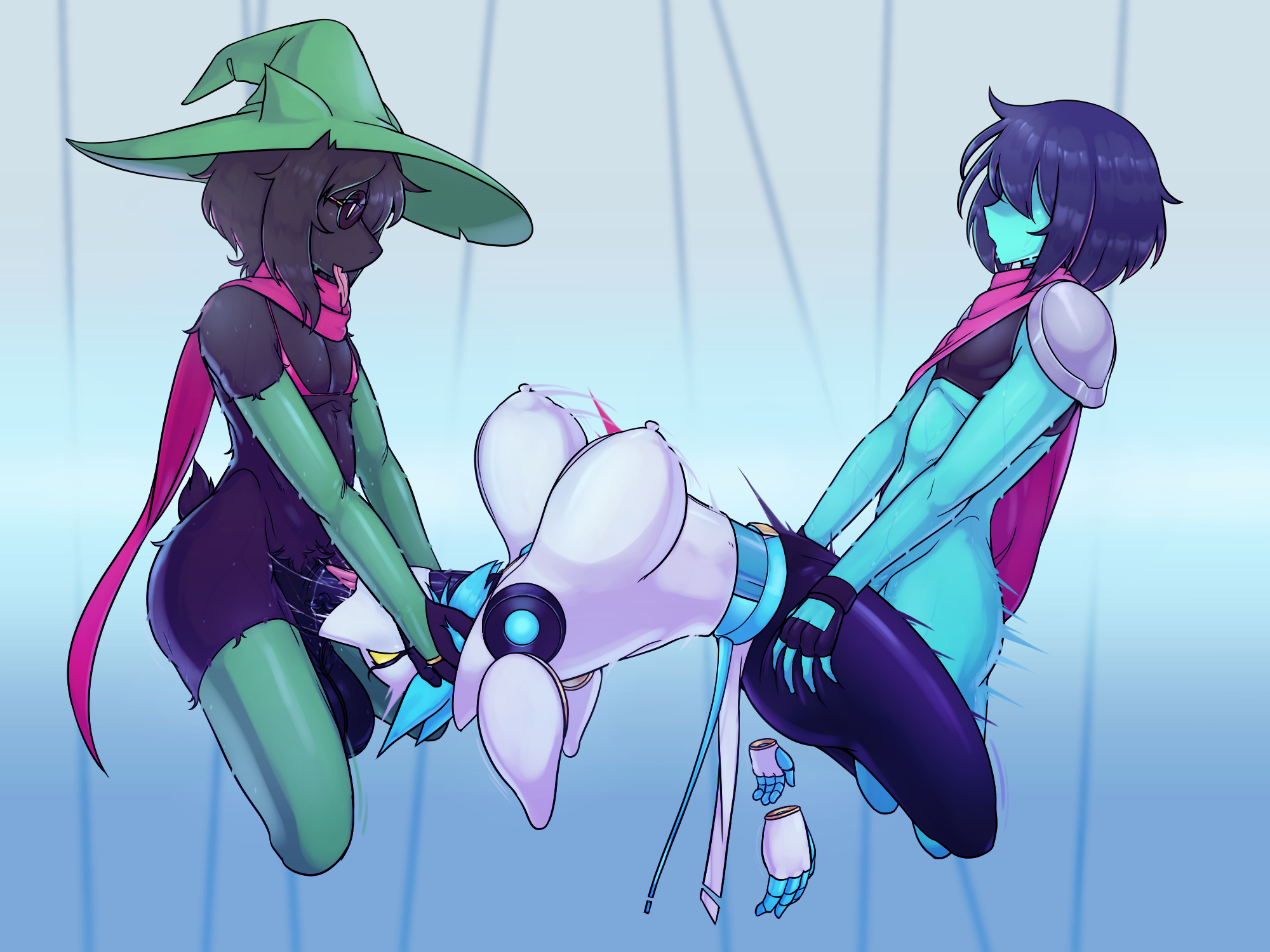 Post Deltarune Kris Dreemurr Ralsei Scuttlefish Tasque Manager