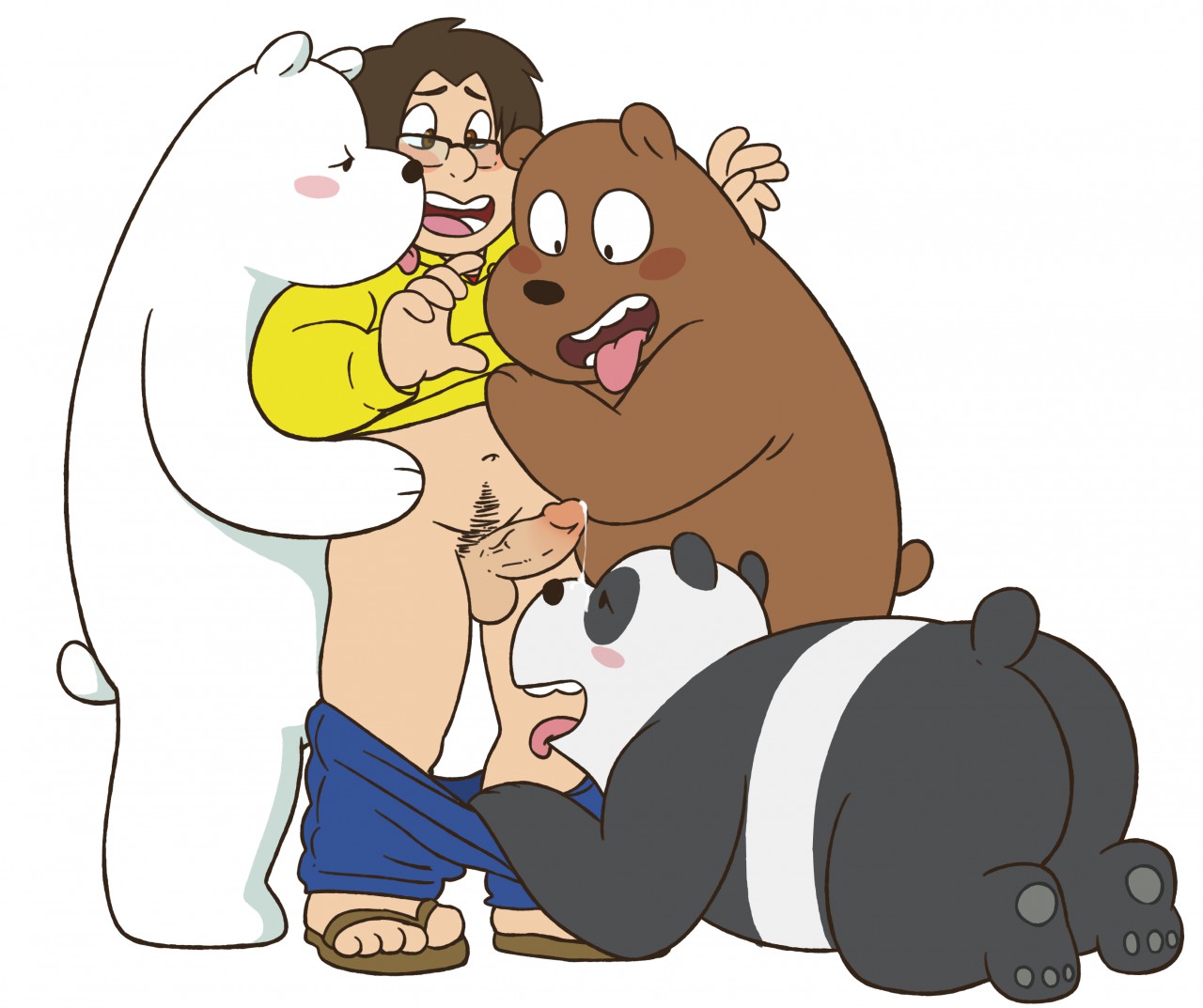 Post Grizz Ice Bear Panda Purico We Bare Bears