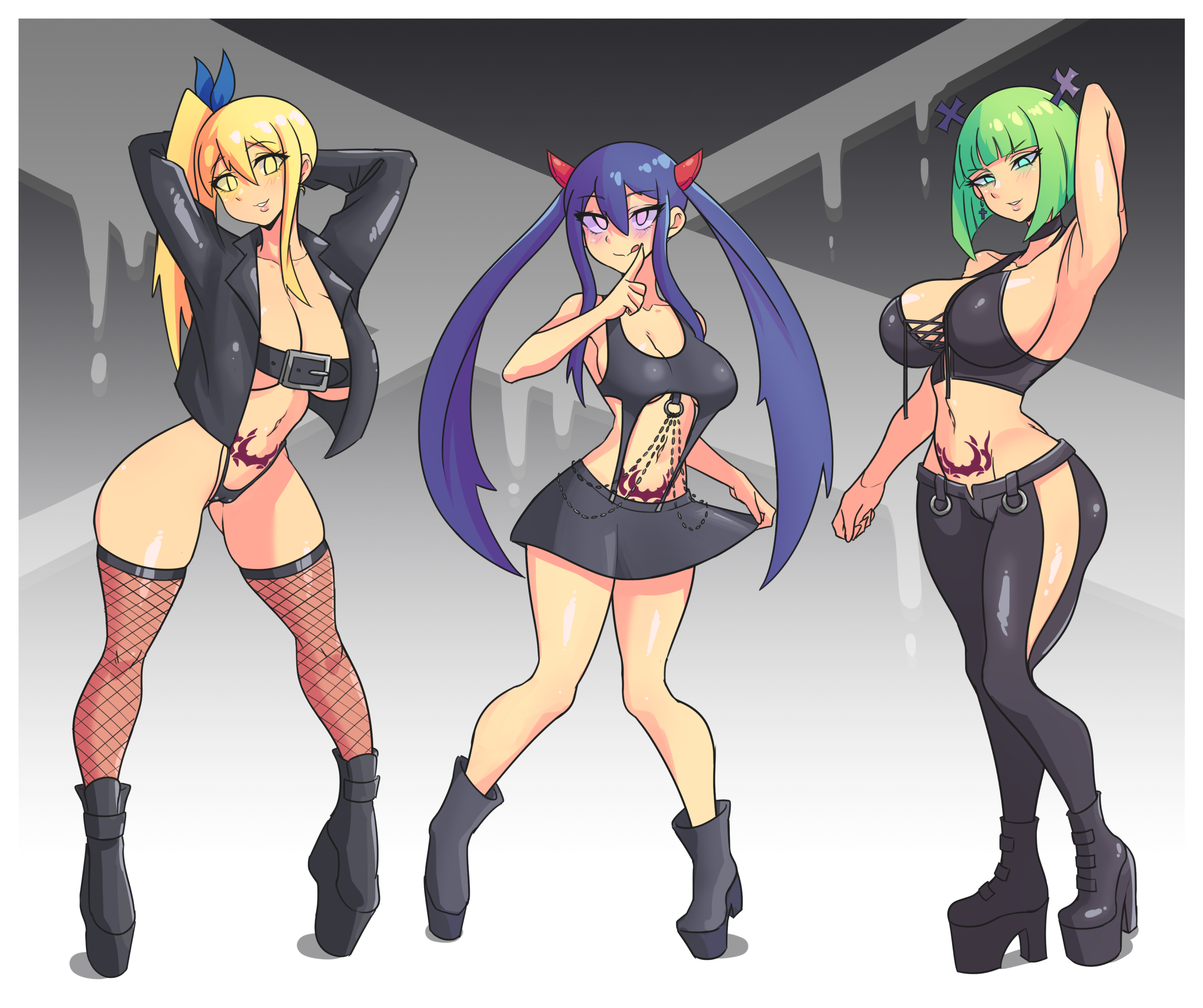 Brandish Fairy_Tail Konaloid Lucy_Heartfilia Wendy_Marvell