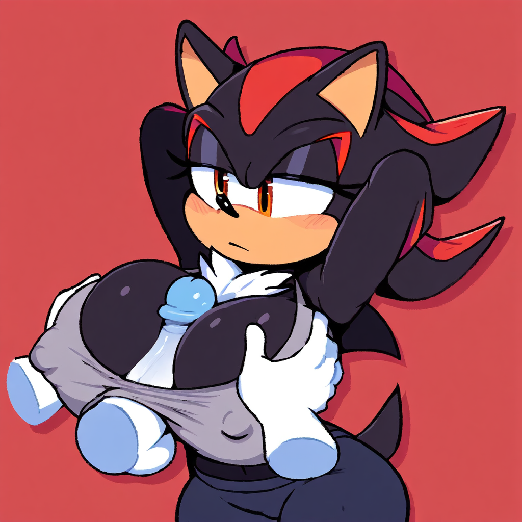 AI-generated Rule_63 Shadow_the_Hedgehog Sonic_the_Hedgehog_(series)