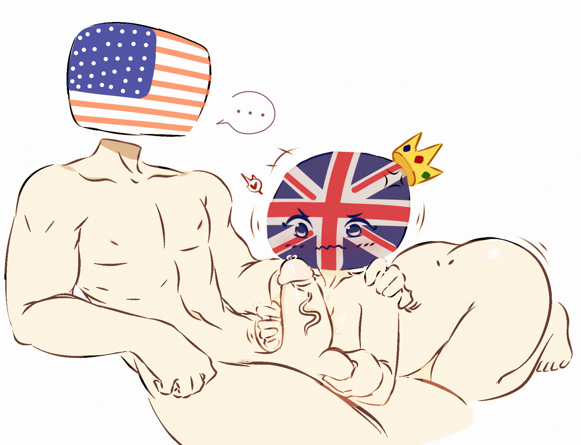 Post 4100888: America Countryhumans Flawsy Great_Britain United_Kingdom USA