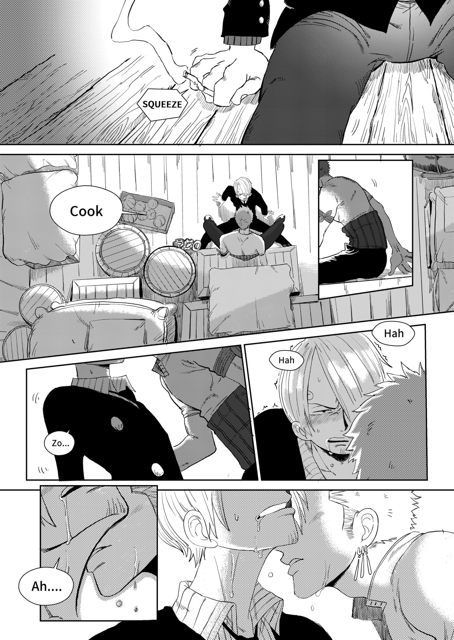 Post 4652007: comic One_Piece Roronoa_Zoro Sanji SixPaw