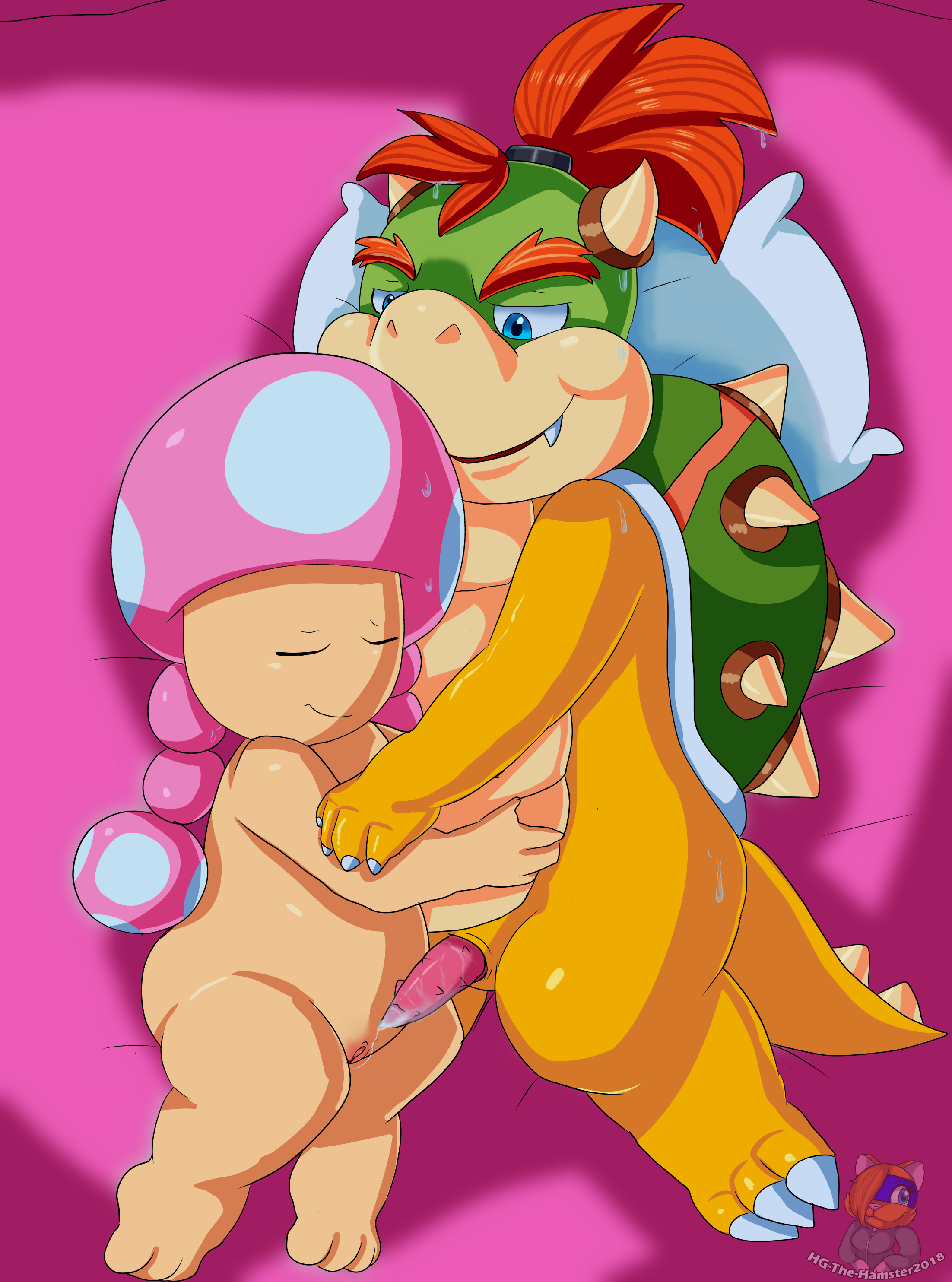 Toadette and bowser jr