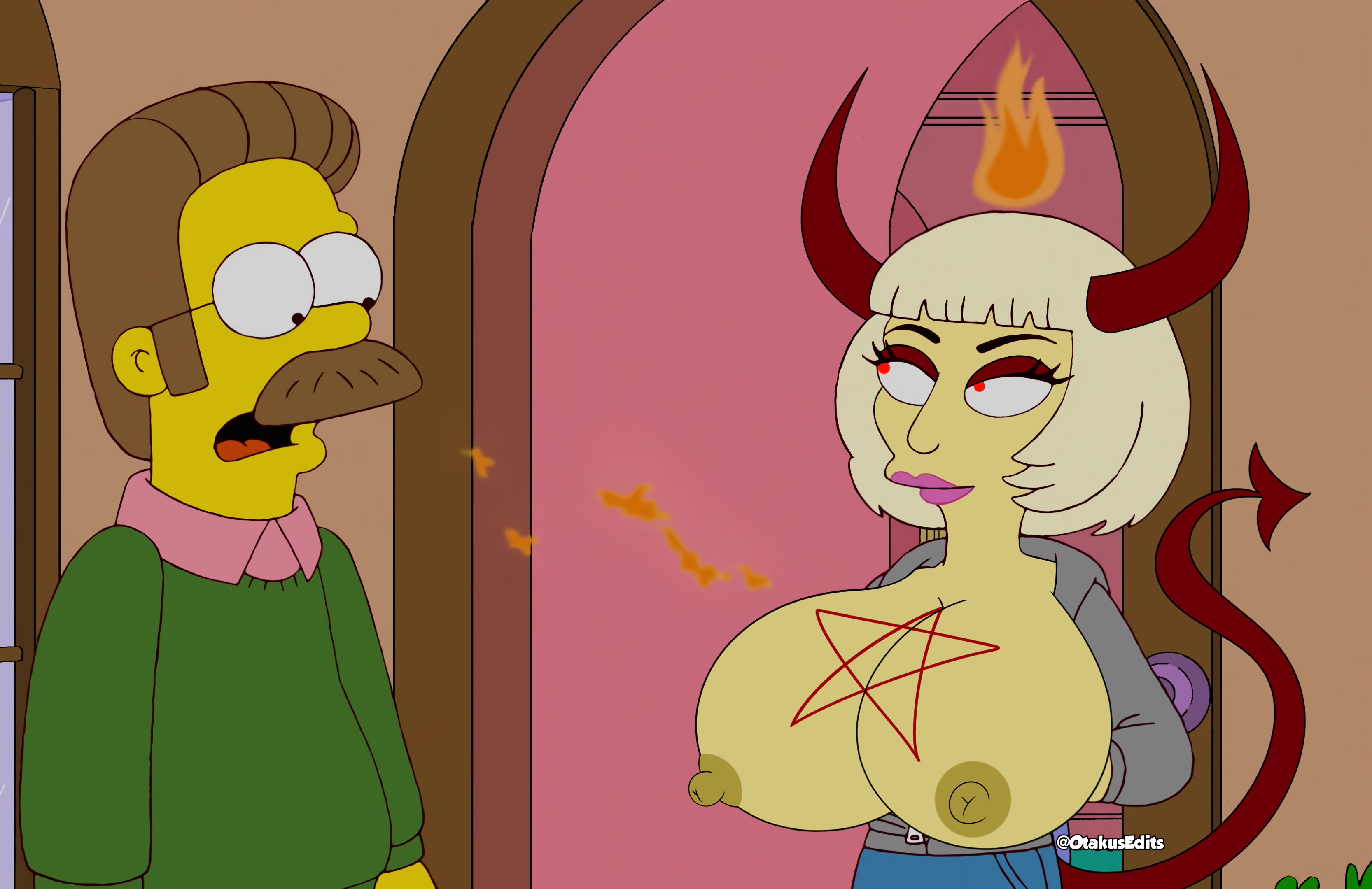 Post 6696026 Edit Ladygaga Nedflanders Otakusedits Screenshotedit Thesimpsons 5833