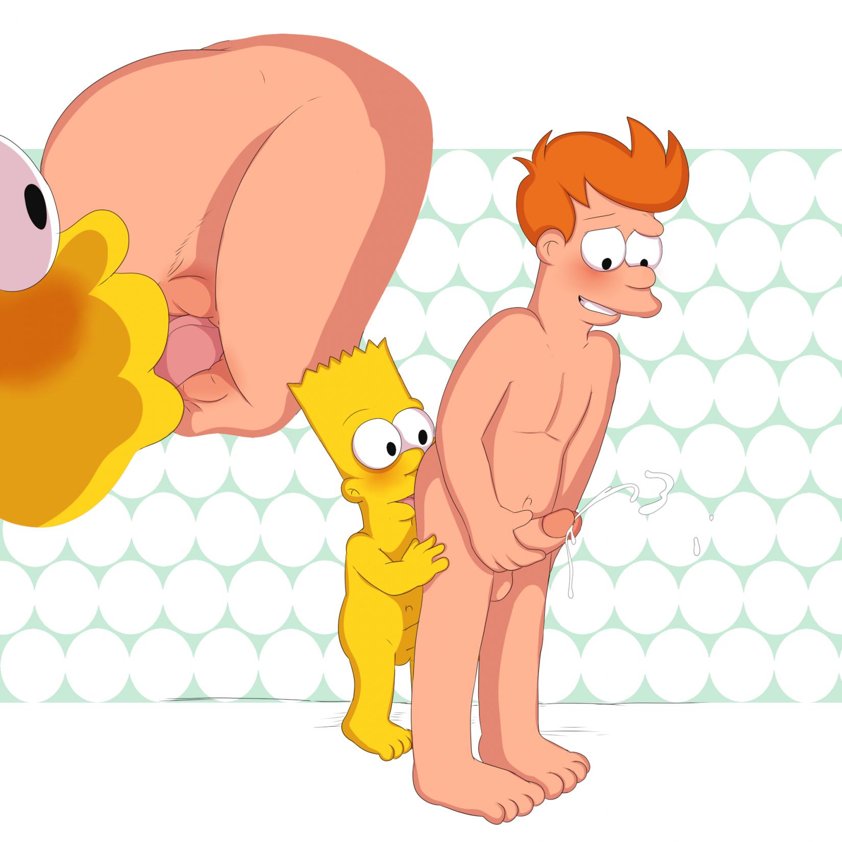 Post 1419720: Bart_Simpson crossover Futurama Launny Philip_J._Fry  The_Simpsons