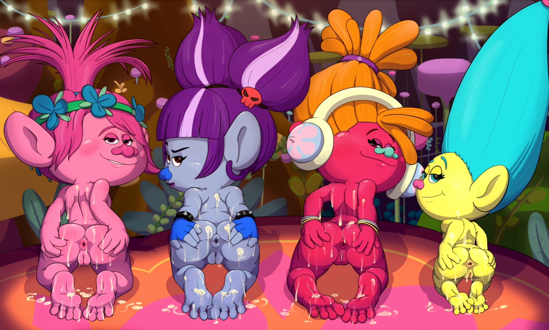 DJ_Suki Princess_Poppy Smidge TheJesterMime Trolls Val_Thundershock