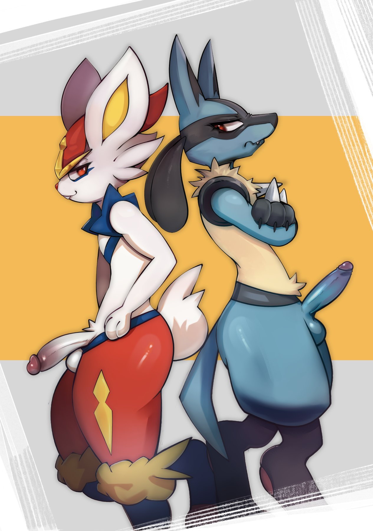 Post 5106734 Cinderace Darkluxia Lucario Porkyman