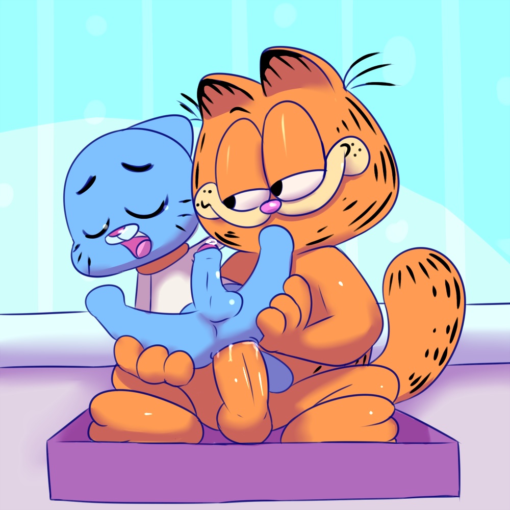 Post 1219977: AF-JS crossover Garfield Garfield_(character)  Gumball_Watterson The_Amazing_World_of_Gumball