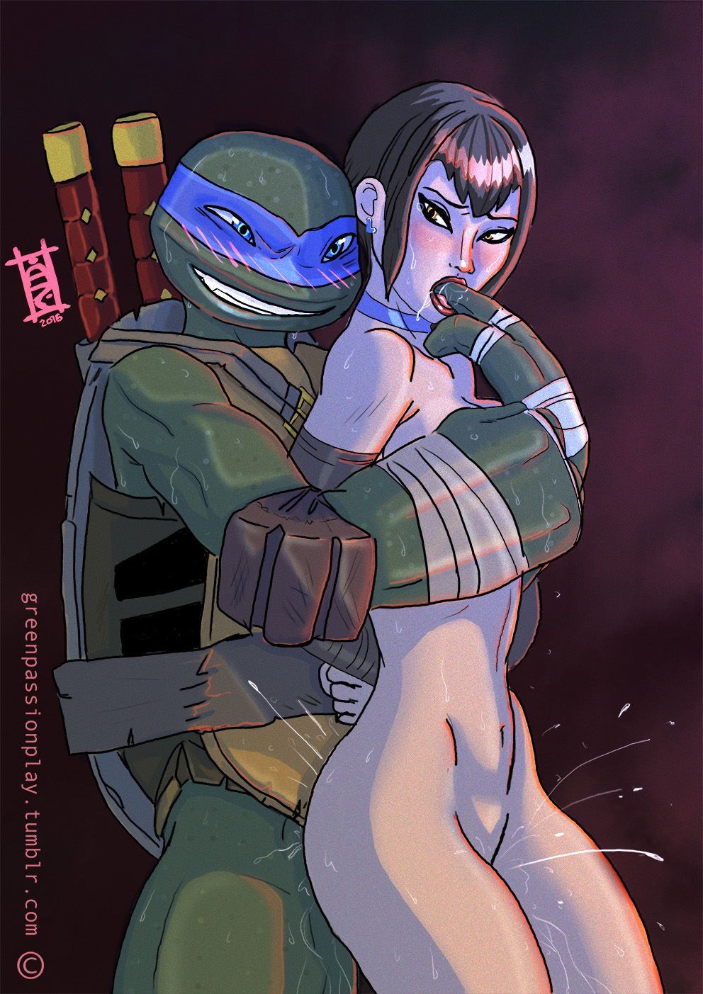 Hamato_Miwa Karai Leonardo TMNT_2012 Teenage_Mutant_Ninja_Turtles tmntkamex