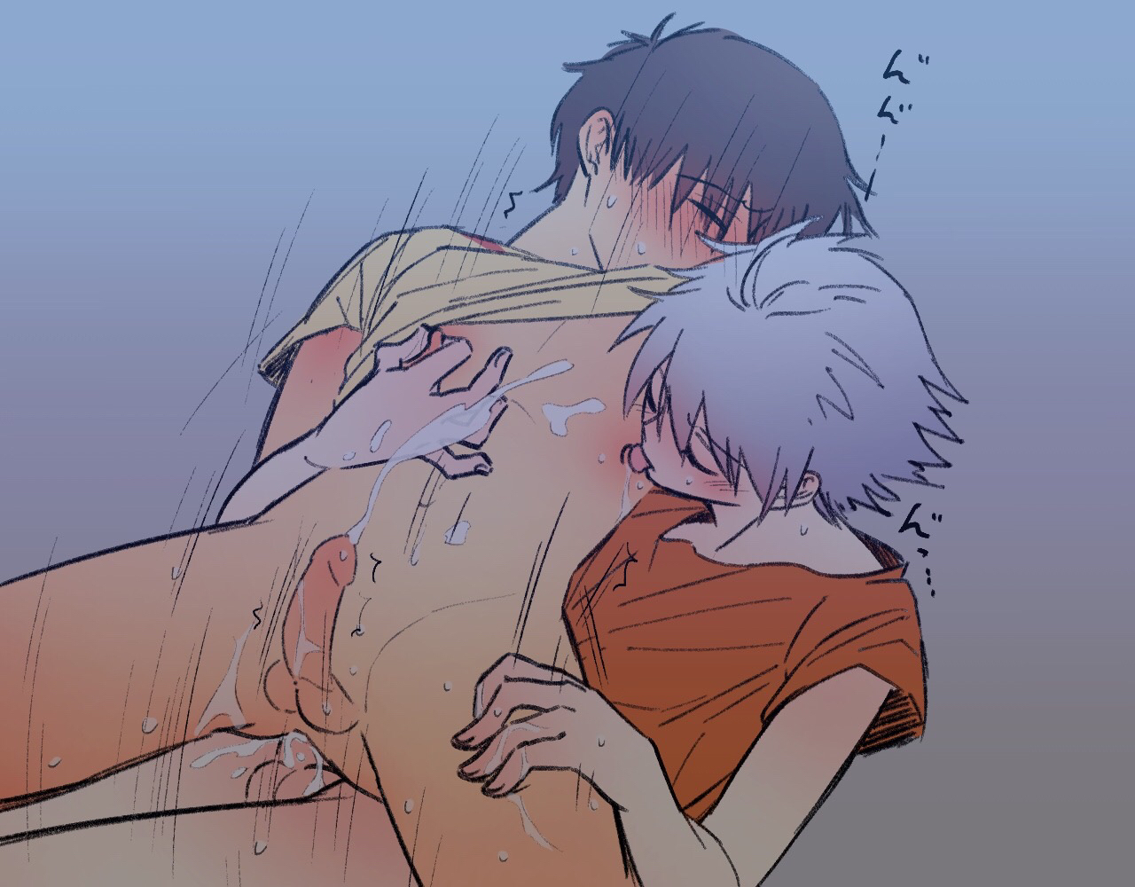 Kaworu_Nagisa Neon_Genesis_Evangelion Shinji_Ikari