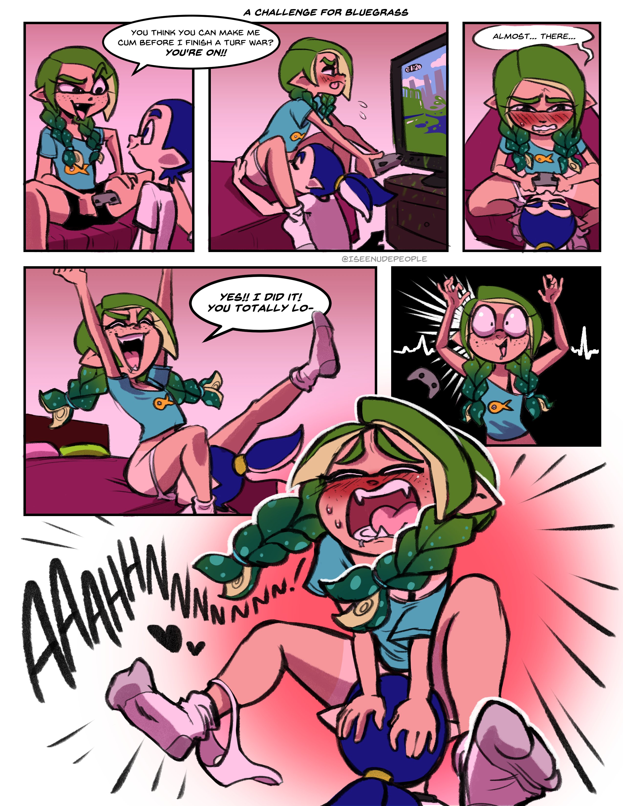 Post 4318701: comic Inkling Inkling_Boy Inkling_Girl iseenudepeople Splatoon