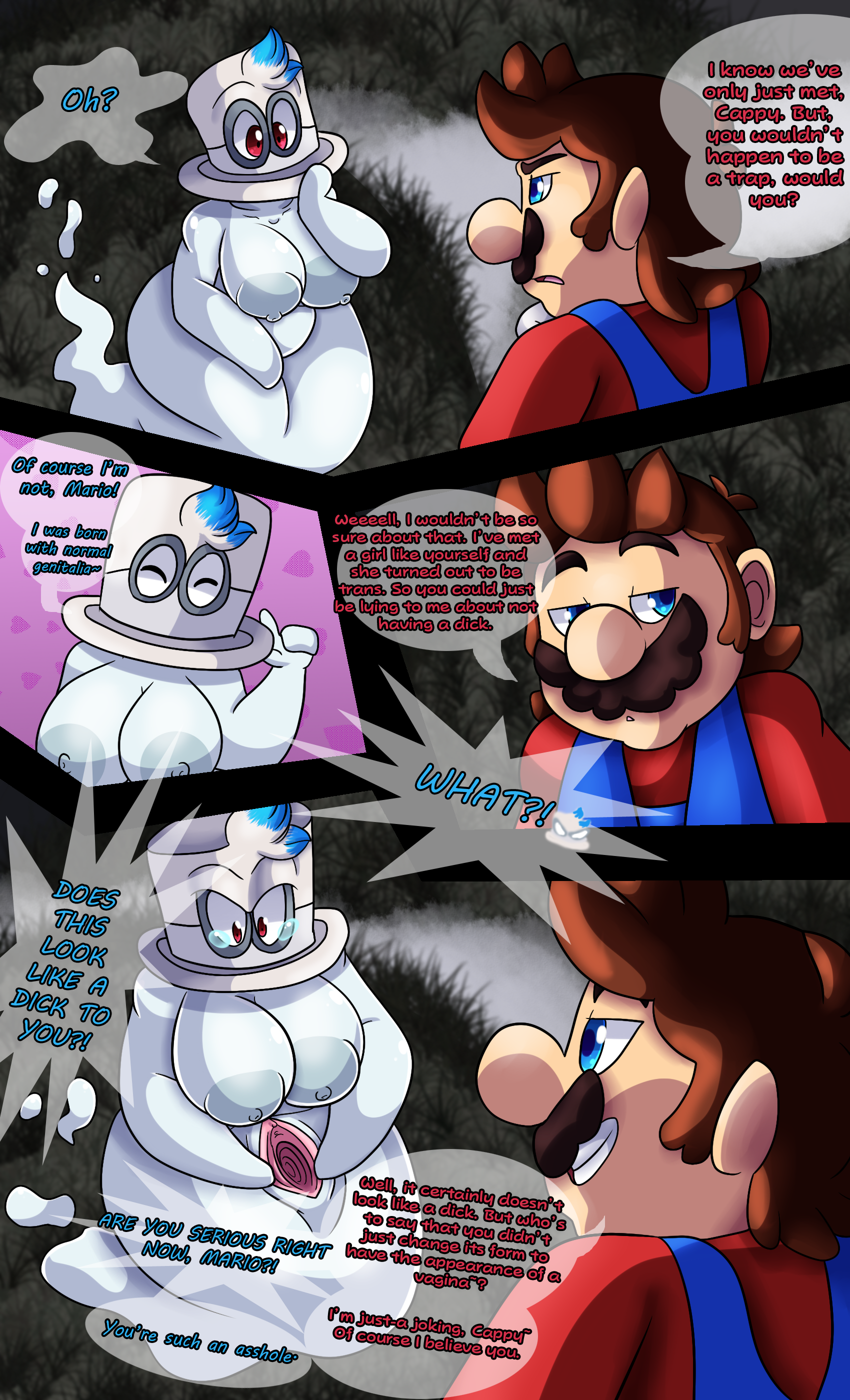 Post 2482117: Cappy comic Mario Rule_63 Super_Mario_Bros.  Super_Mario_Odyssey yoshimister