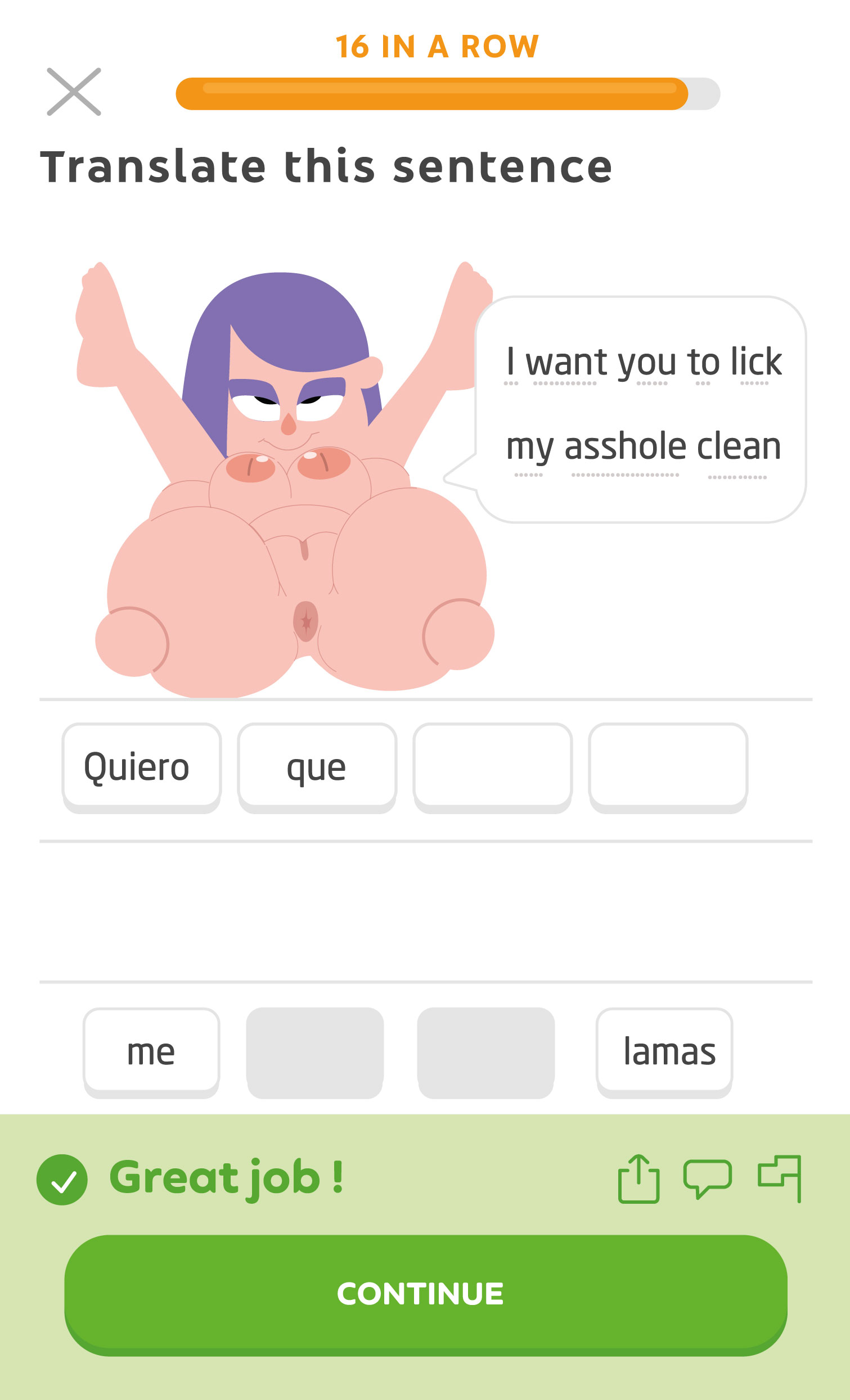 Duolingo Lily gosgoz