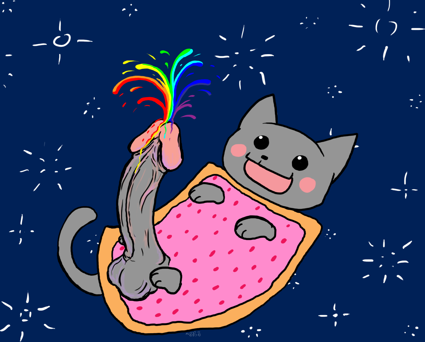 Catsketch Nyan_Cat meme