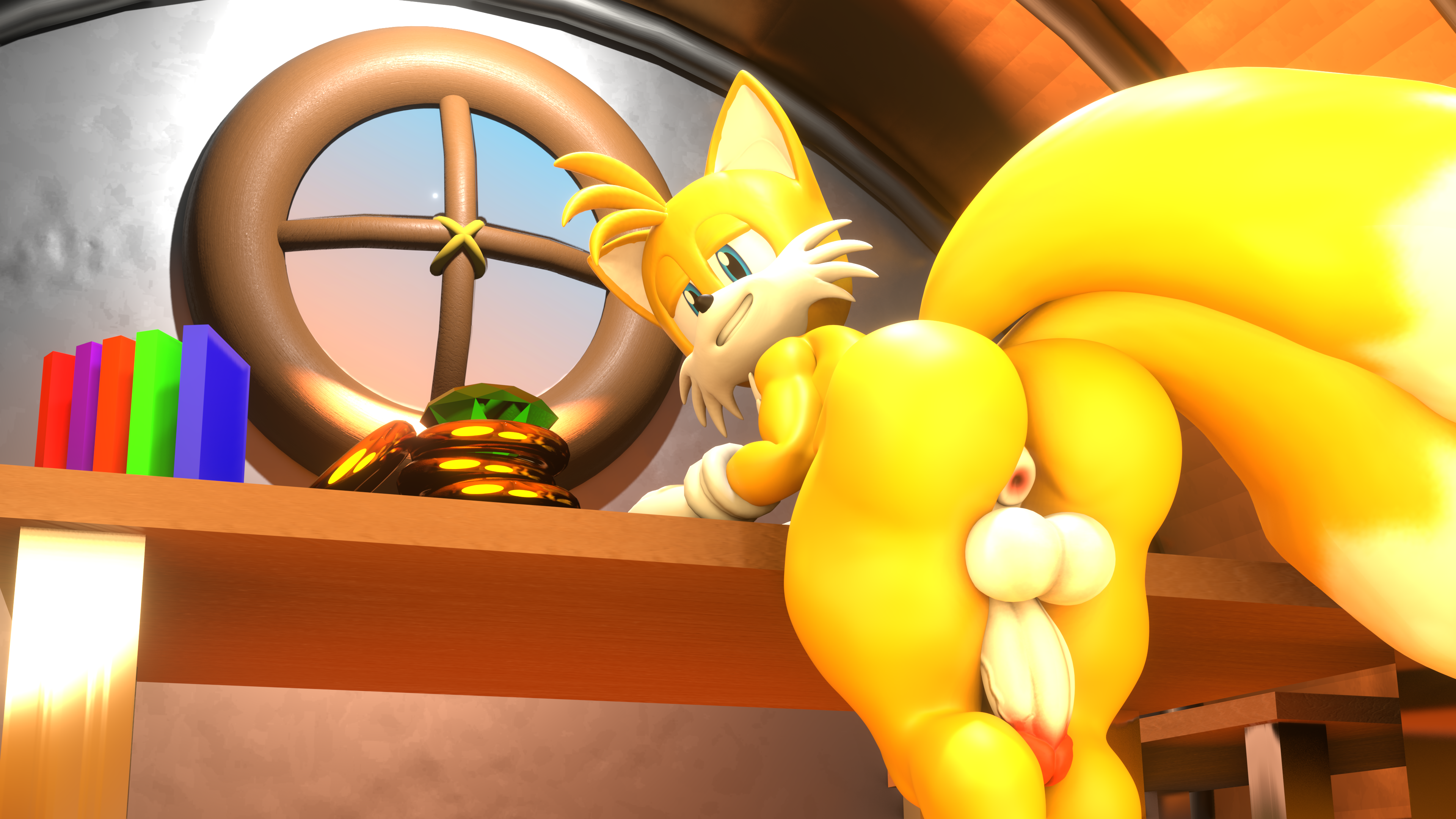 Post 4469117: blender Sonic_the_Hedgehog_(series) Tails TwinTails3D