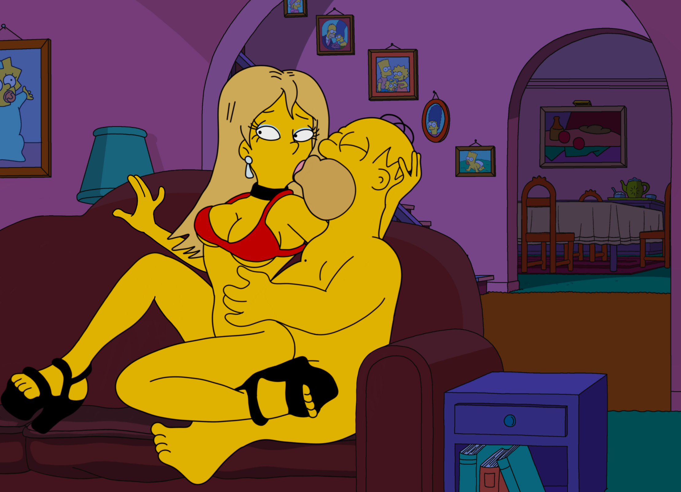 Homer_Simpson Tabitha_Vixx The_Simpsons