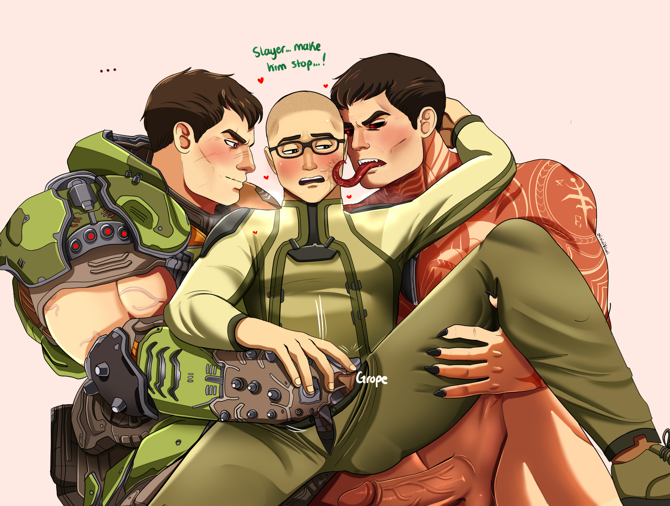 DOOM Doomguy Intern_(Doom) Mininikiwi_nsfw davoth