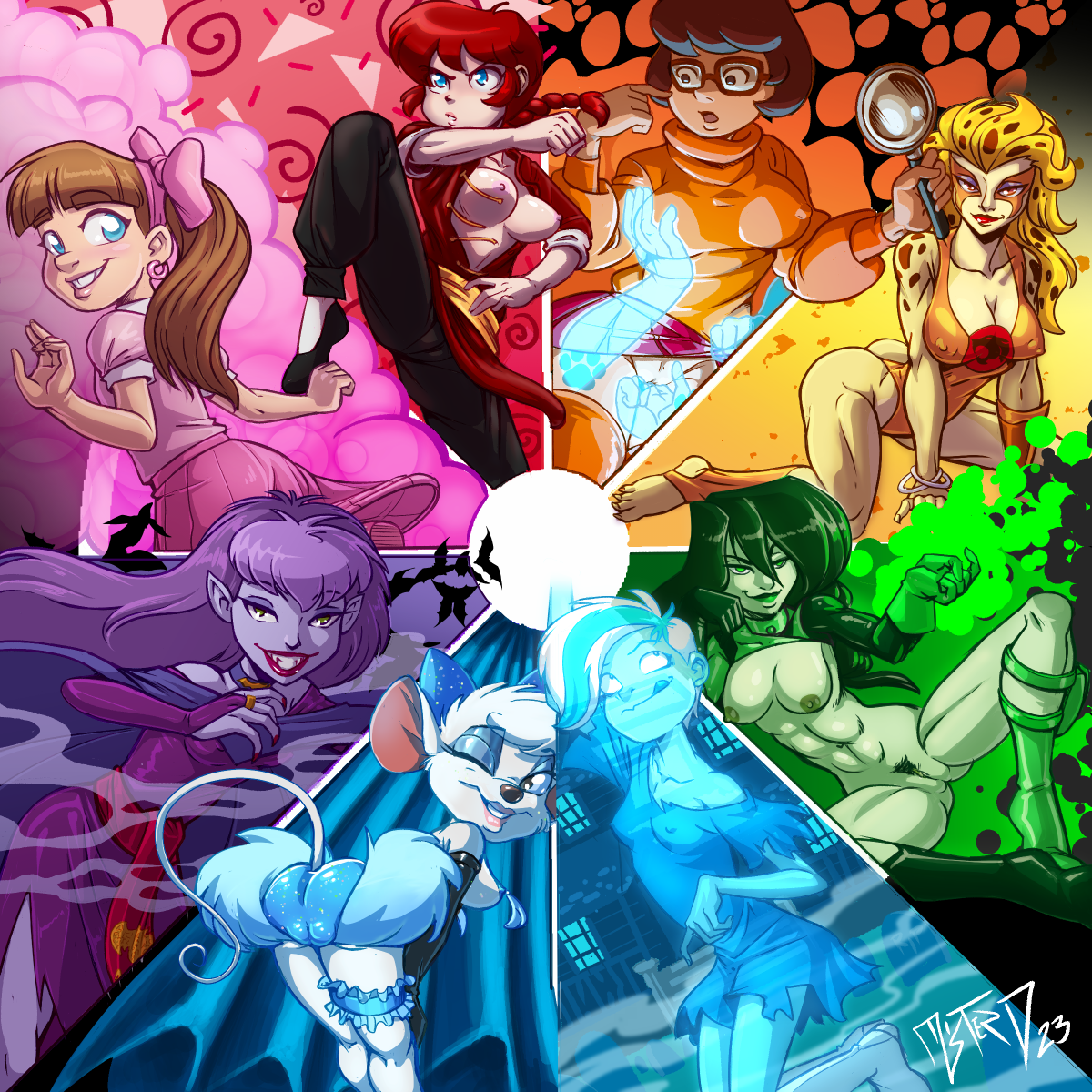 Color wheel character