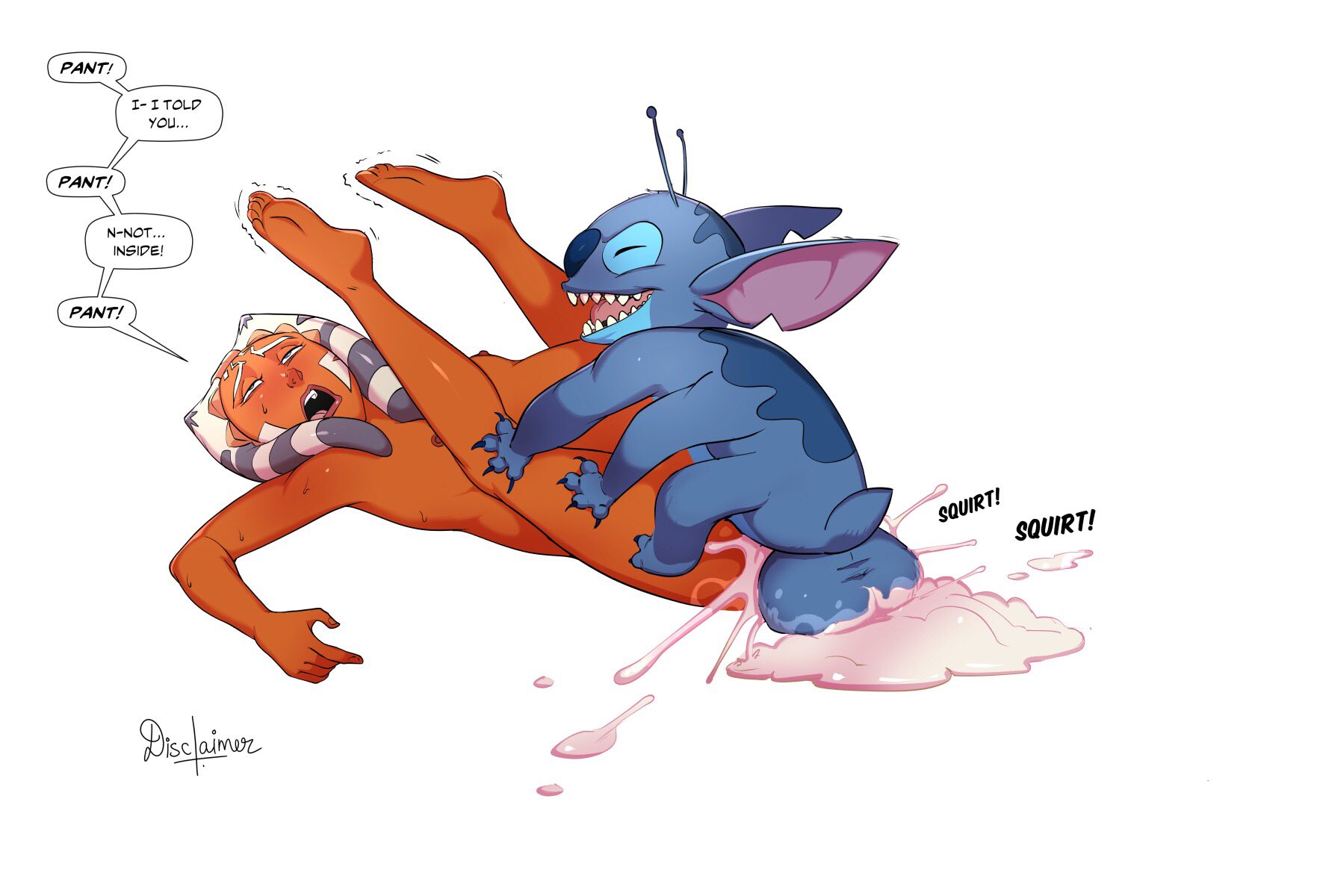 Ahsoka_Tano Clone_Wars Lilo_and_Stitch Star_Wars Stitch crossover disclaimer togruta