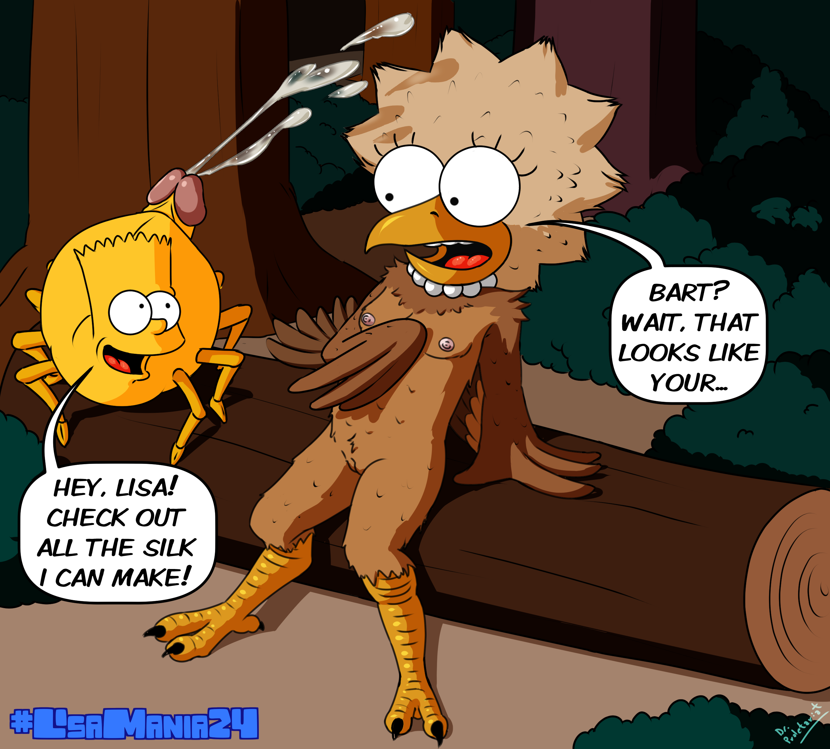 Bart_Simpson Dr._Proletariat Lisa_Simpson The_Simpsons Treehouse_of_Horror