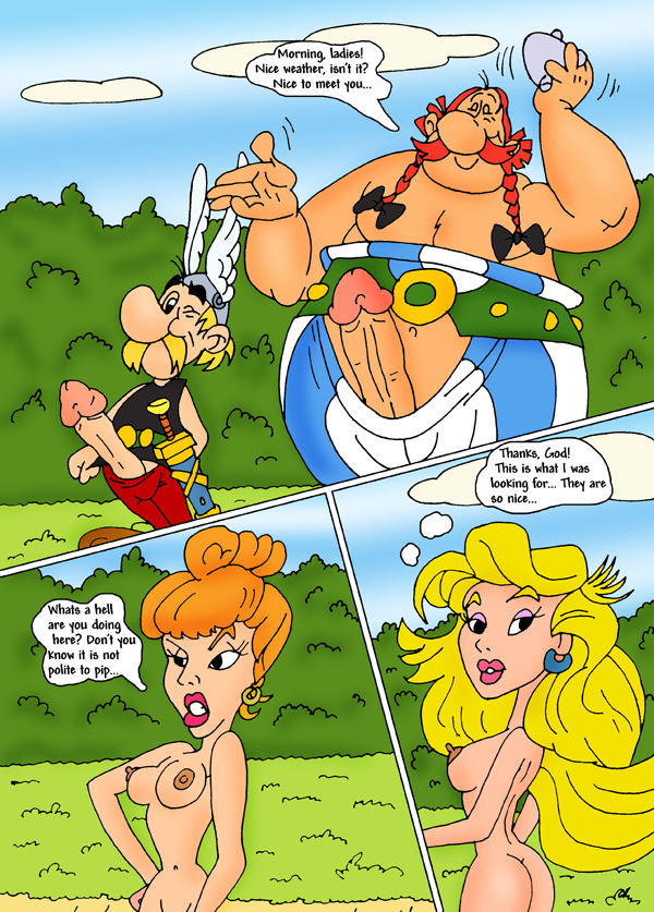 Asterix Asterix_and_Obelix Mrs._Geriatrix Obelix Panacea comic