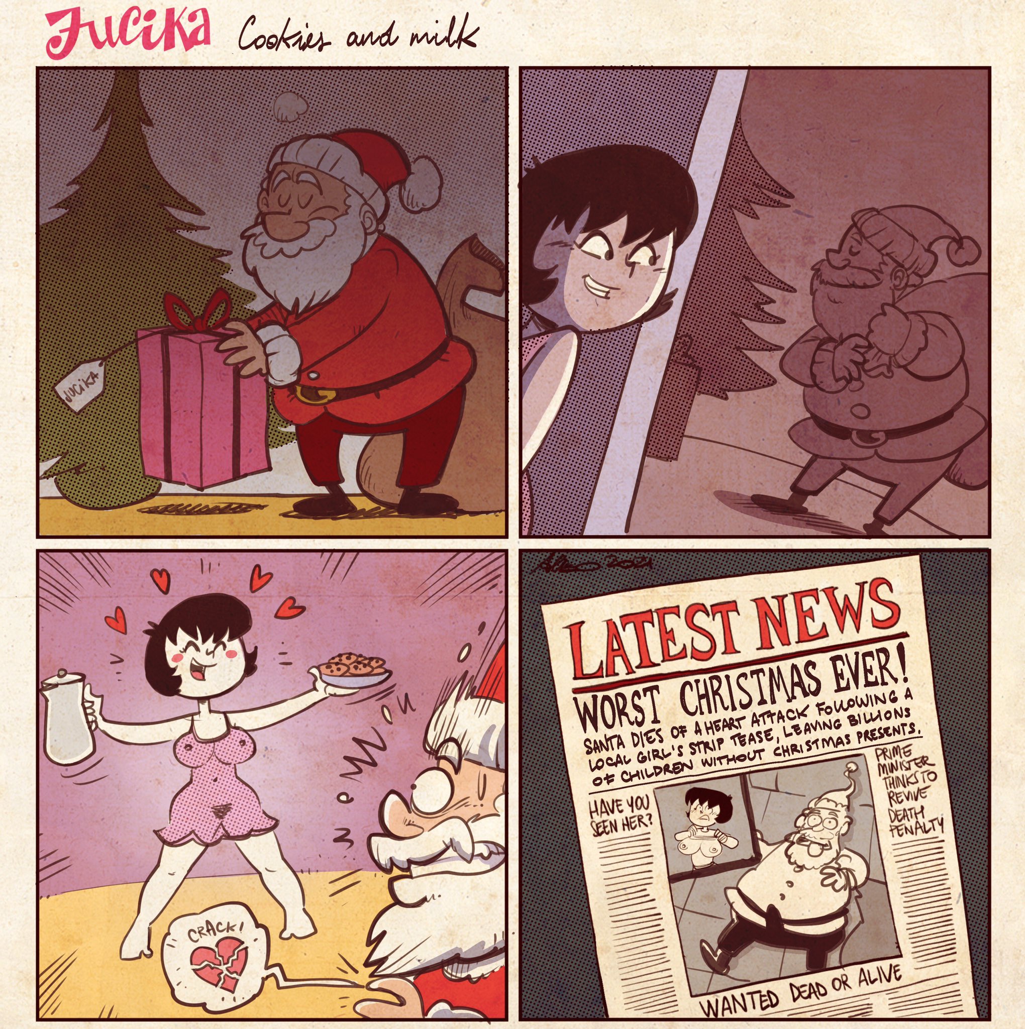Post 4768894 Albo Christmas Comic Jucika Jucikacharacter Santaclaus Webcomic 4377