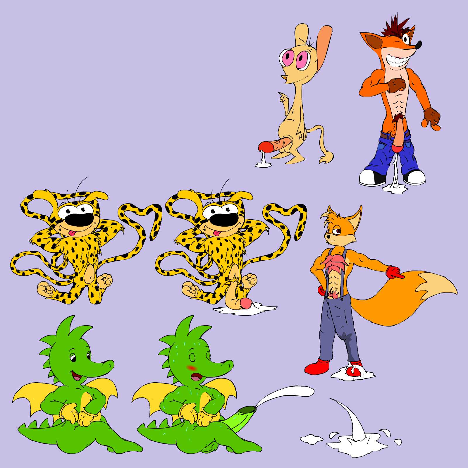 Crash_Bandicoot Crash_Bandicoot_(series) HXS Marsupilami Ren_Hoek Ren_and_Stimpy Tabaluga Tabaluga_(series) crossover tagme