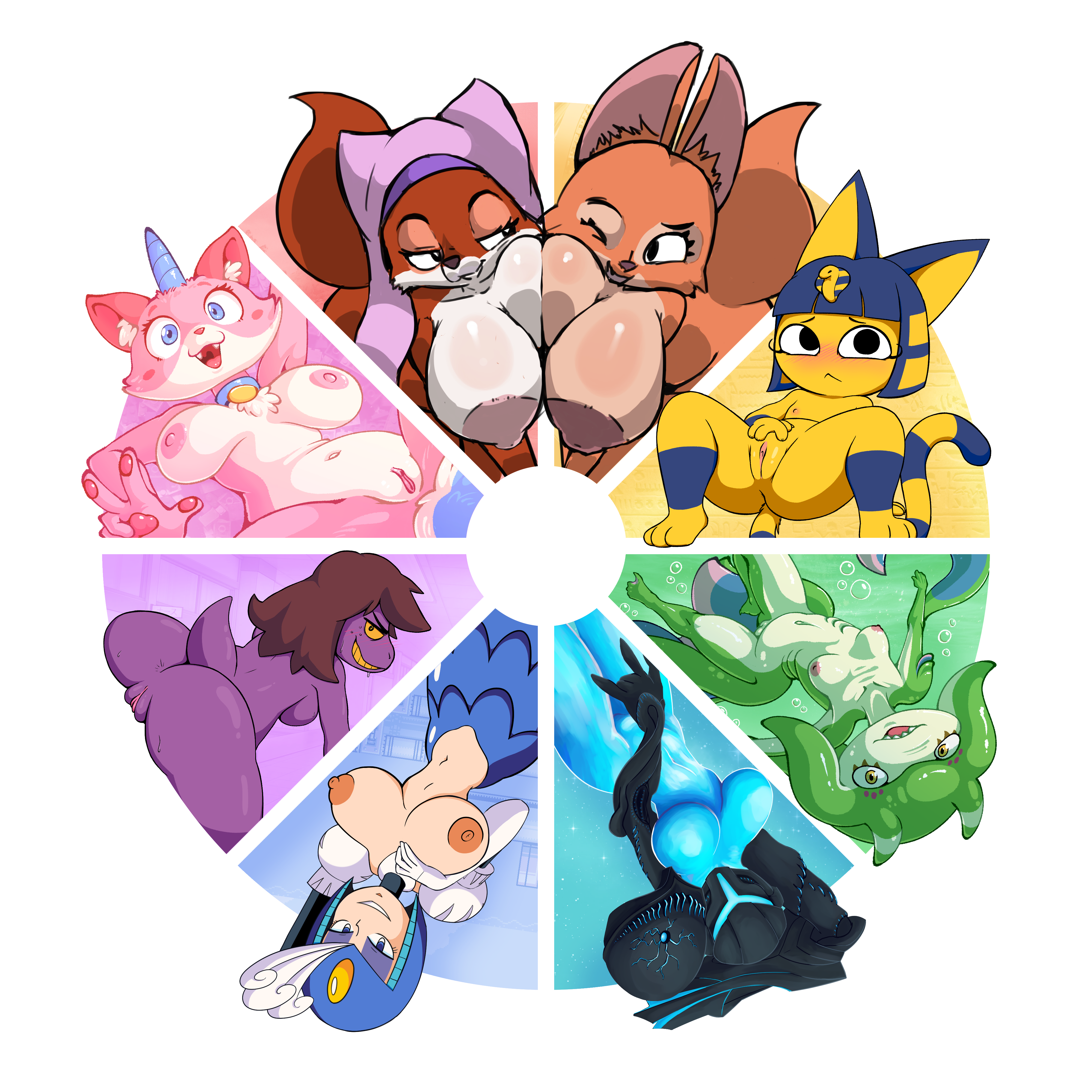 Animal_Crossing Ankha Dark_Samus Deltarune Diane_Foxington Legend_of_Zelda Lego Maid_Marian Mega_Man Mega_Man_(series) Metroid Onihidden Robin_Hood Splash_Woman Susie Tears_of_the_Kingdom The_Bad_Guys Unikitty Unikitty! Yona Zora lolcrow rawrunes