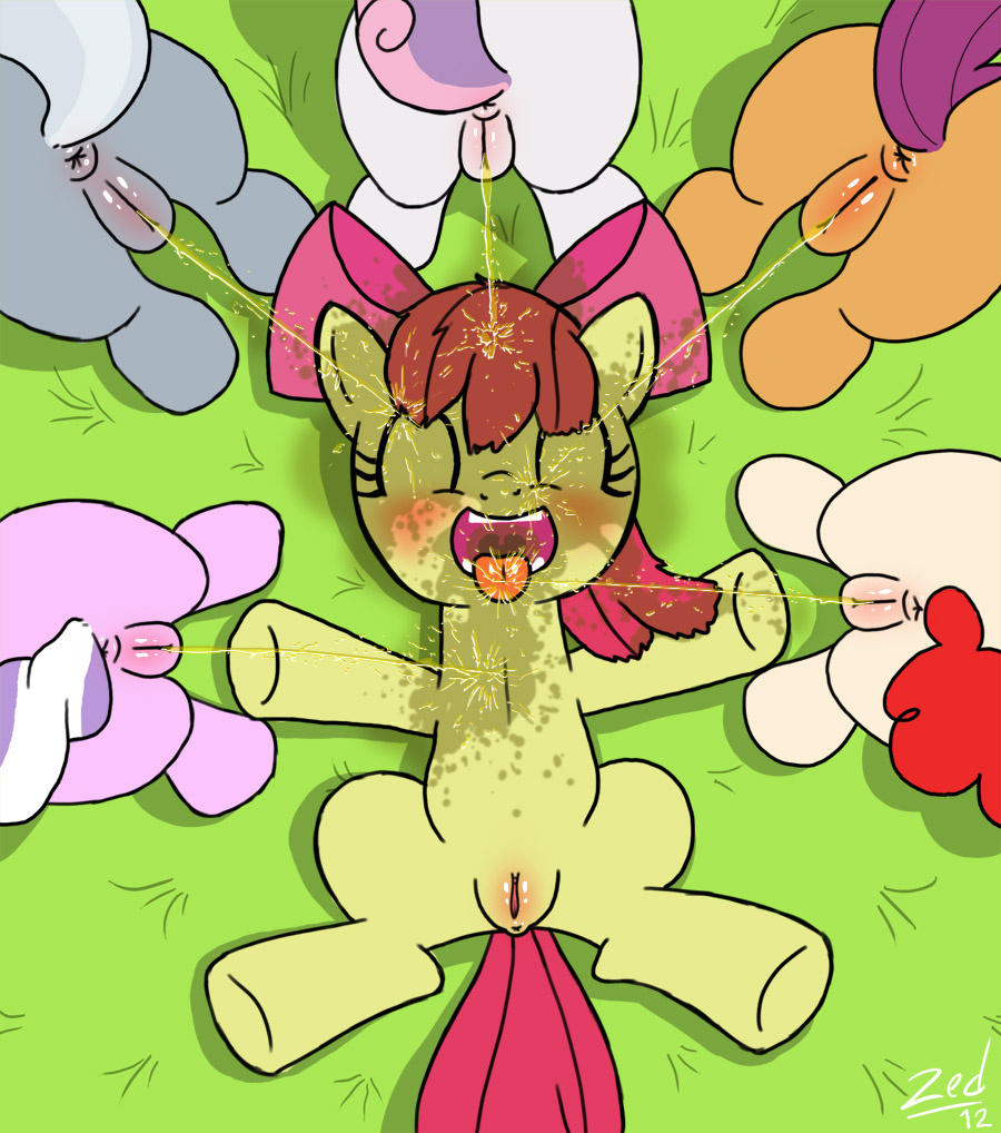 Foal Pussy - Post 827540: Apple_Bloom Cutie_Mark_Crusaders Diamond_Tiara  Friendship_is_Magic My_Little_Pony Scootaloo Silver_Spoon Sweetie_Belle  Twist Zed001