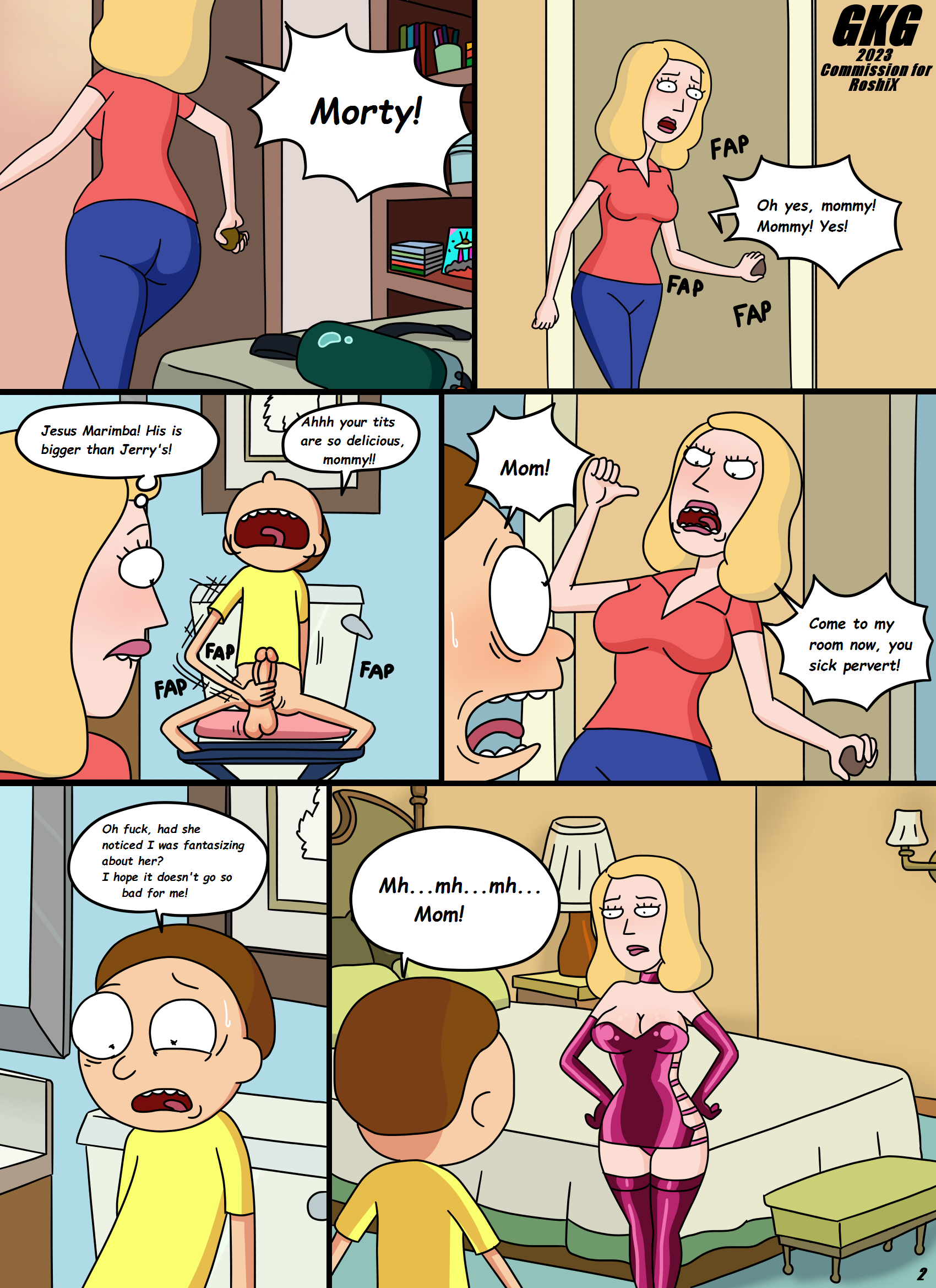 Beth rick and morty rule 34