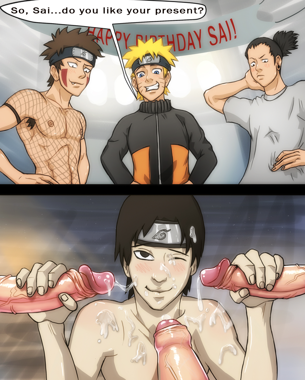 Post 468996: anma Kiba_Inuzuka Naruto Naruto_Uzumaki Sai Shikamaru_Nara