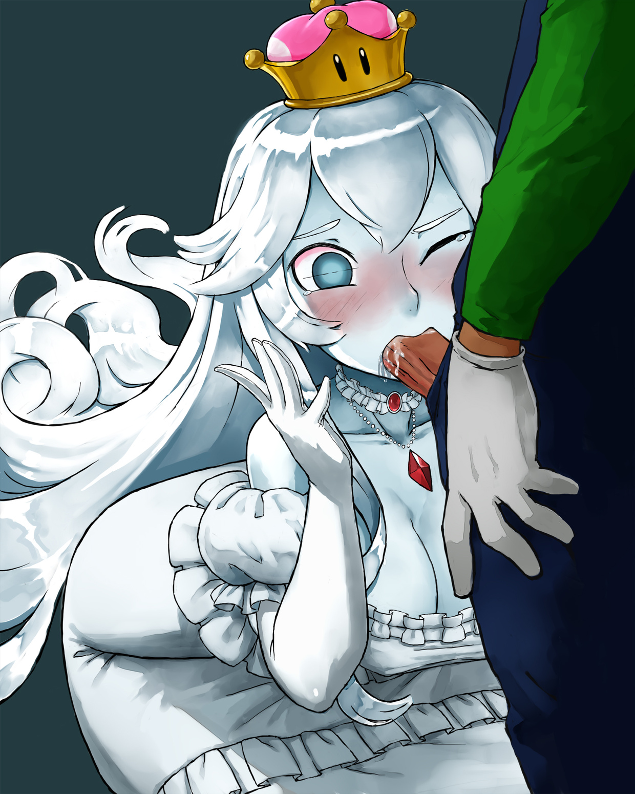 Boosette King_Boo Luigi New_Super_Mario_Bros._U_Deluxe Rule_63 Super_Crown Super_Mario_Bros. haraya