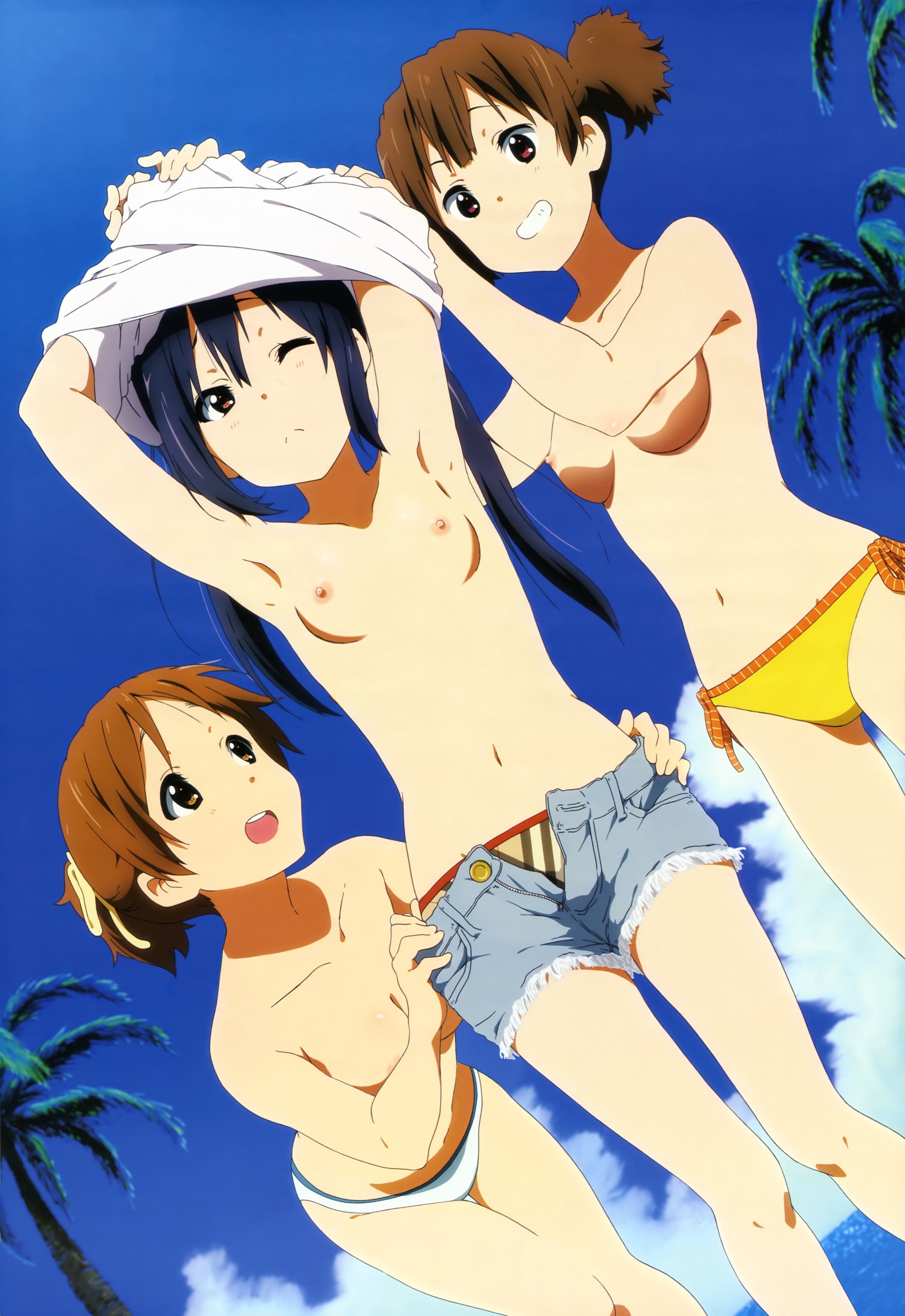 Azusa_Nakano Jun_Suzuki K-On! Ui_Hirasawa