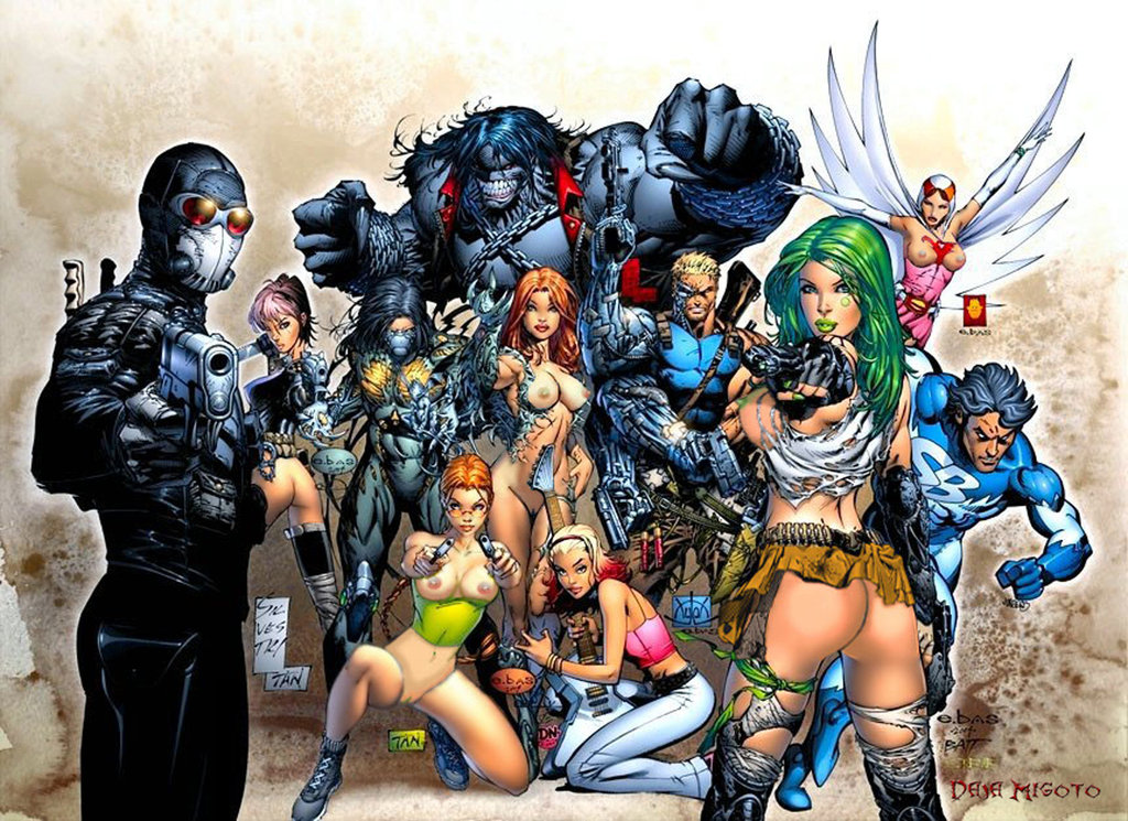 Aphrodite_IX Battle_of_the_Planets Billy_Tan Cyberforce Dana_Migoto David_Nakayama Eric_Basaldua Gatchaman Jun_the_Swan Lara_Croft Marc_Silvestri Matt_Banning Mike_Choi Pitt Rick_Basaldua Sara_Pezzini Steve_Firchow Stryker The_Darkness Tomb_Raider Tyler_Kirkham Wanted Wesley_Gibson Witchblade crossover edit tagme tony_daniel