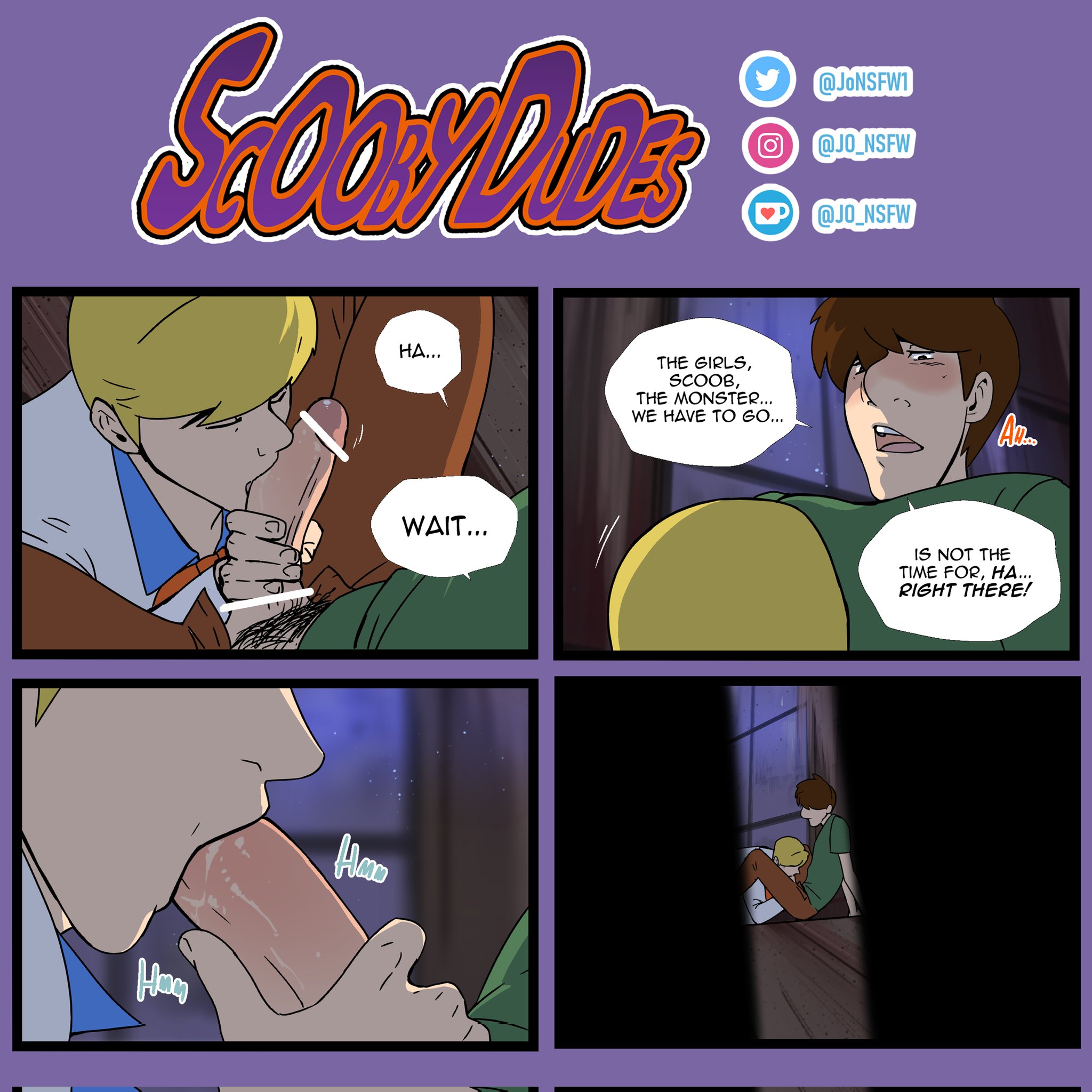 Fred_Jones JoNSFW Scooby-Doo_(series) Shaggy_Rogers comic