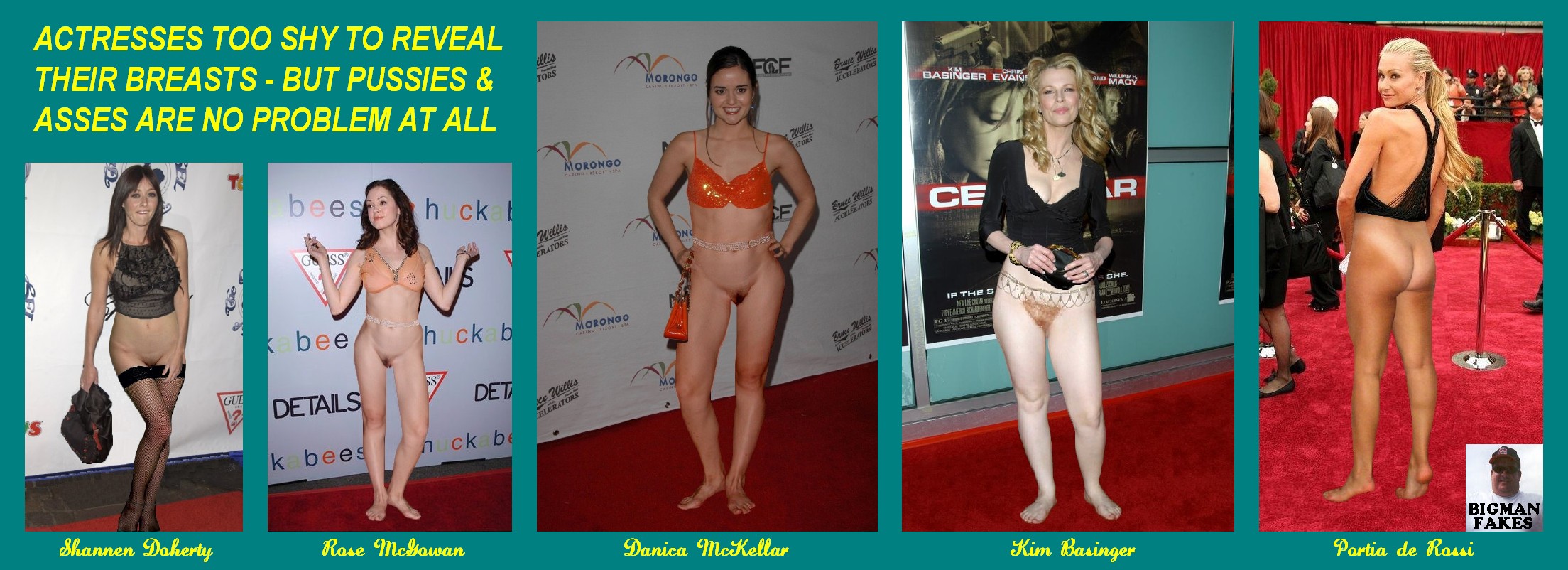 Danica_McKellar Kim_Basinger Portia_de_Rossi Rose_McGowan Shannen_Doherty bigman fakes