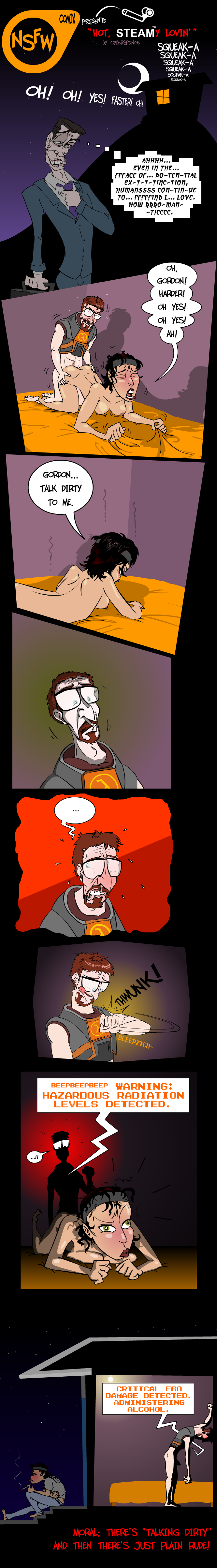 Alyx_Vance Cybersp0nge G-Man Gordon_Freeman Half-Life Half-Life_2 NSFWcomix