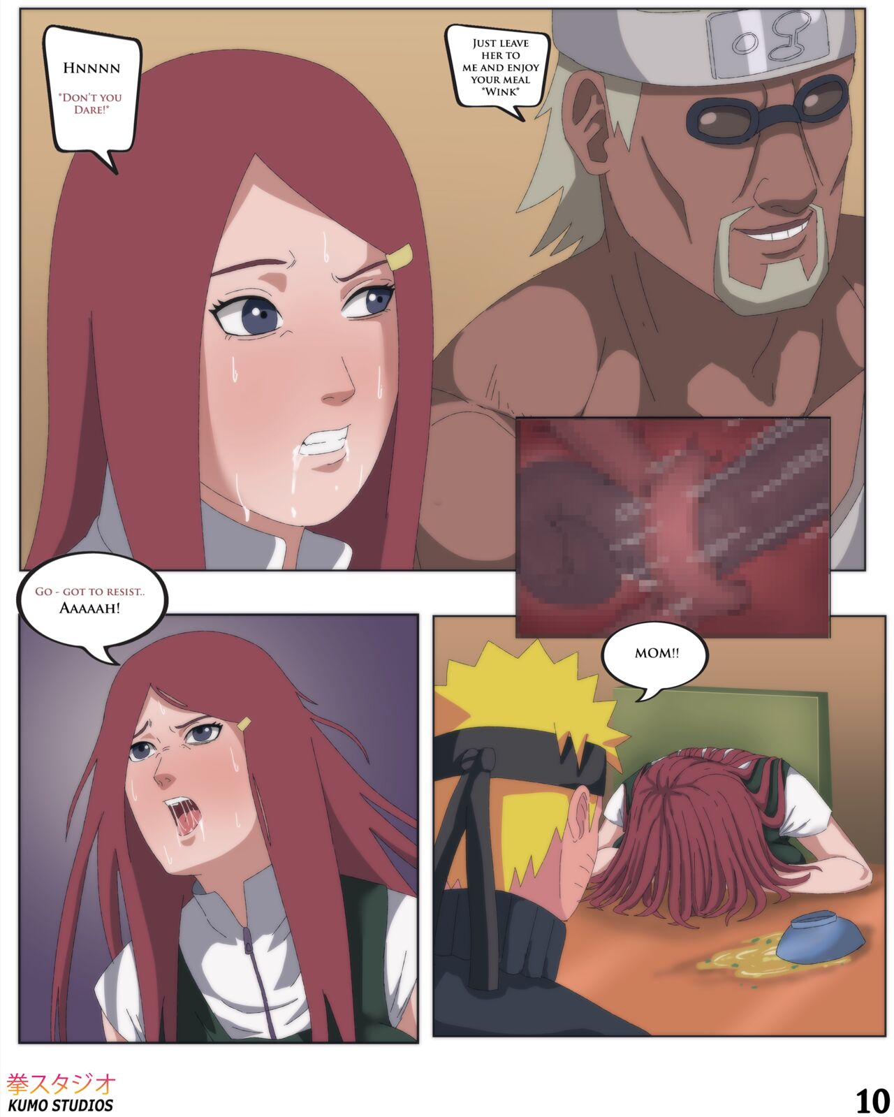 Killer_Bee KumoStudios Kushina_Uzumaki Naruto Naruto_Uzumaki comic