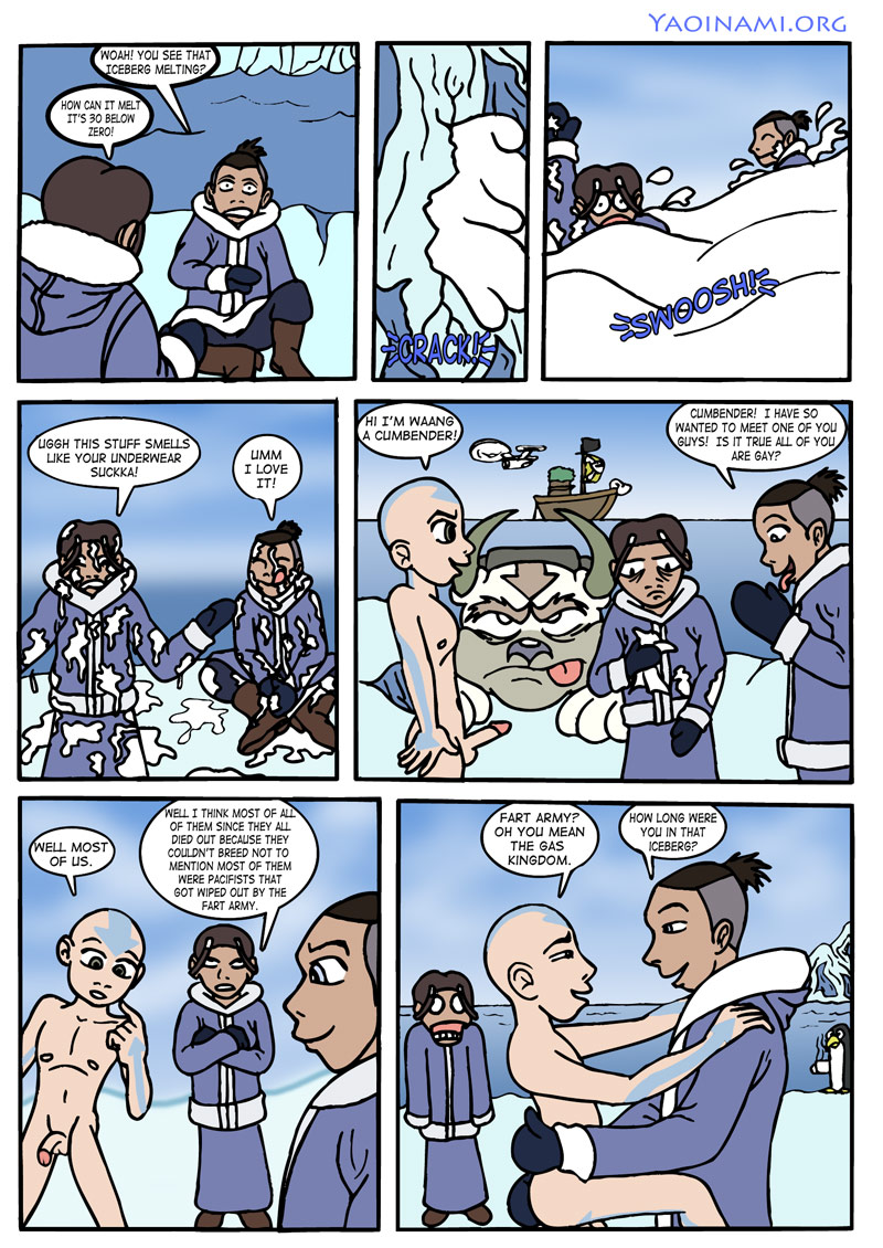 Post 136052: Aang Avatar_the_Last_Airbender comic Katara One_Piece Sokka  Yaoinami