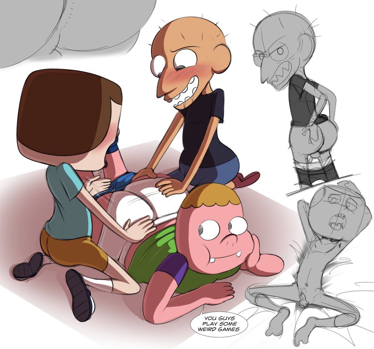 Clarence sumo and jeff fanart