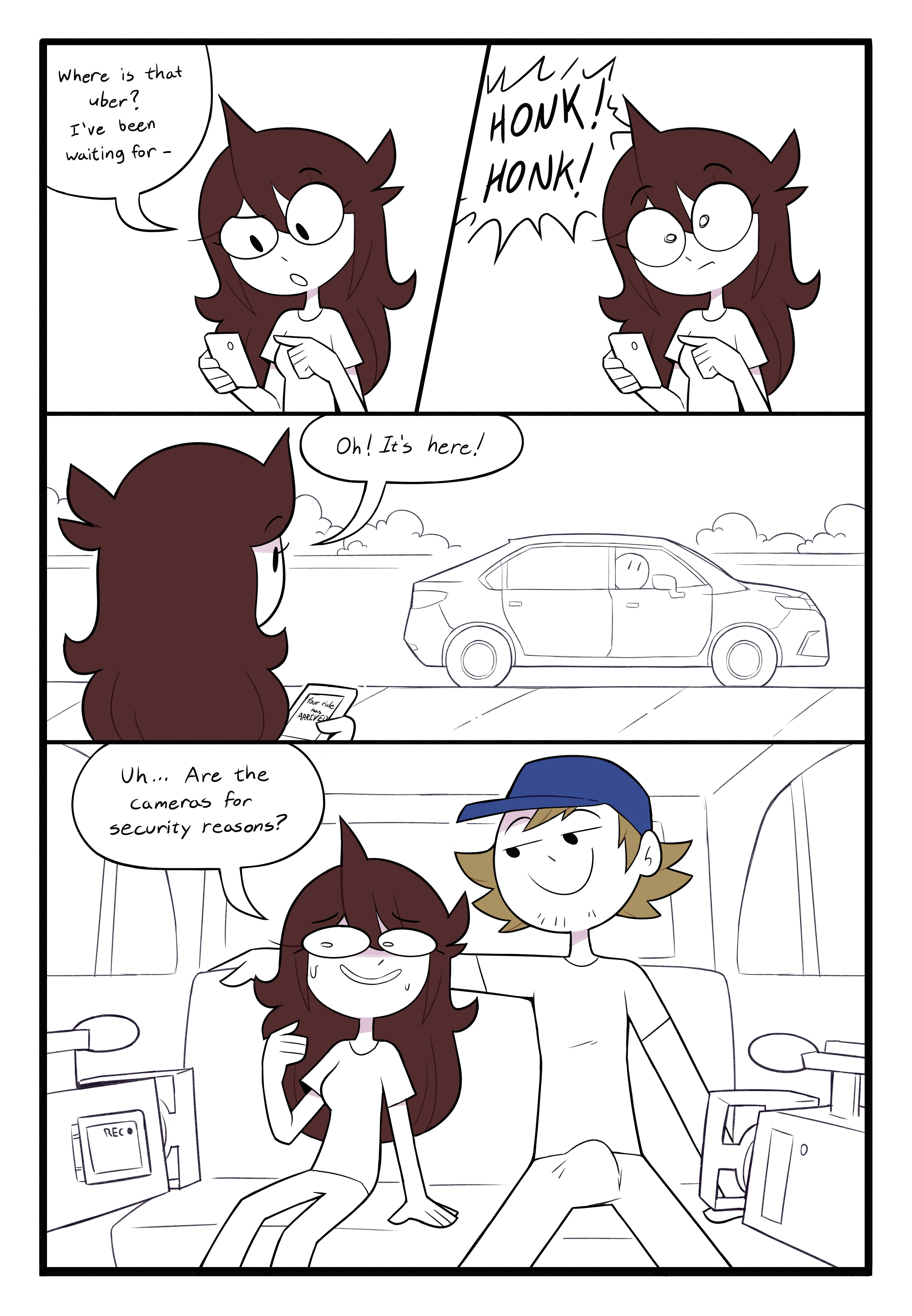 My uber ride - jaiden porn comic