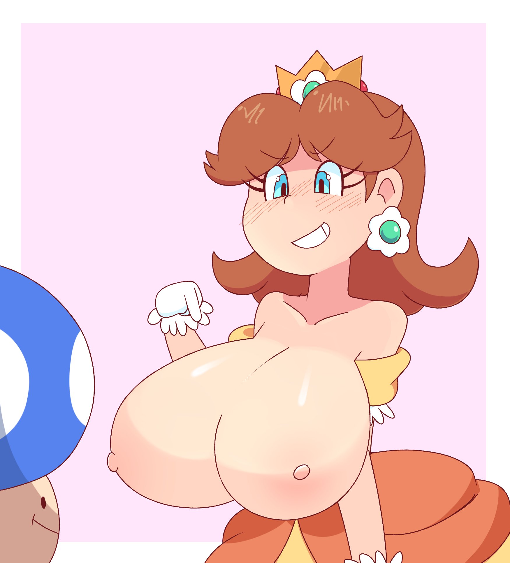 Princess_Daisy Super_Mario_Bros. Toad boxf