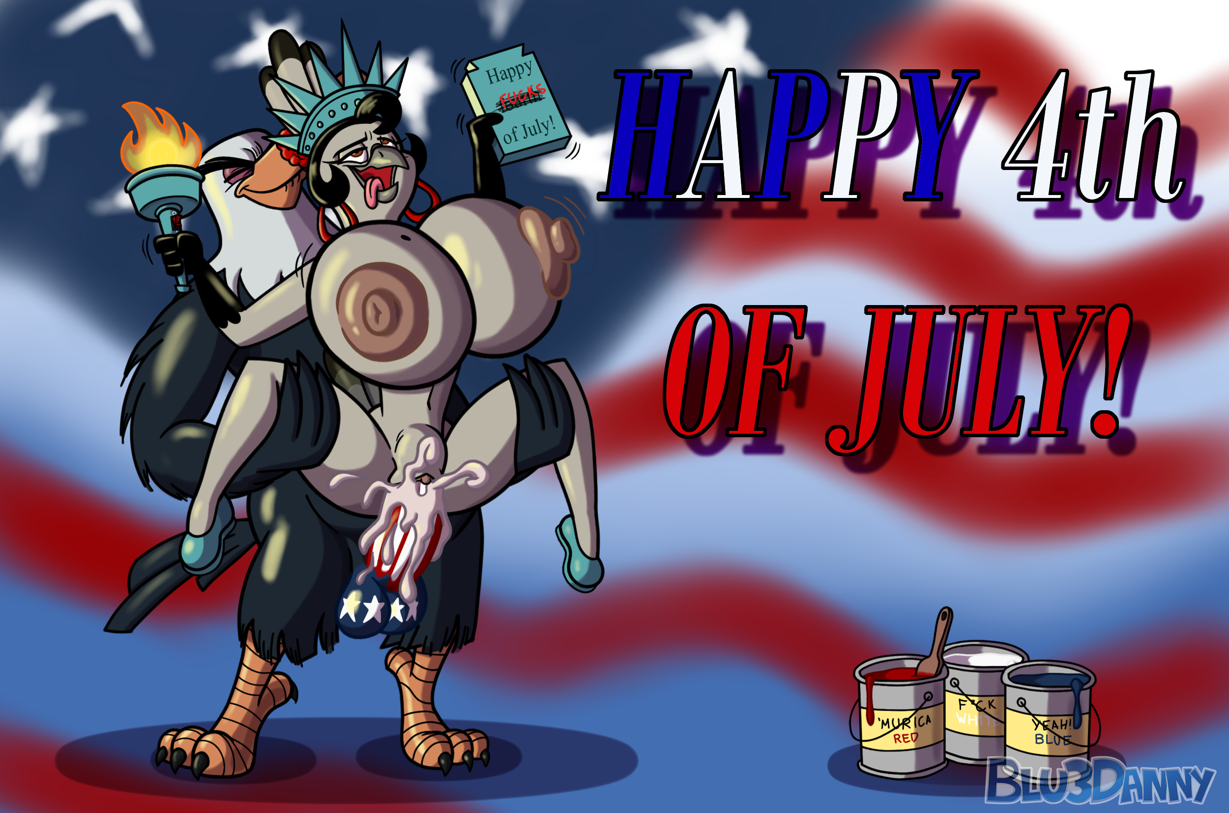 4th_of_July America Angry_Birds Blu3Danny La_Pavita_Pechugona Mighty_Eagle Pavita_Pechugona Statue_of_Liberty