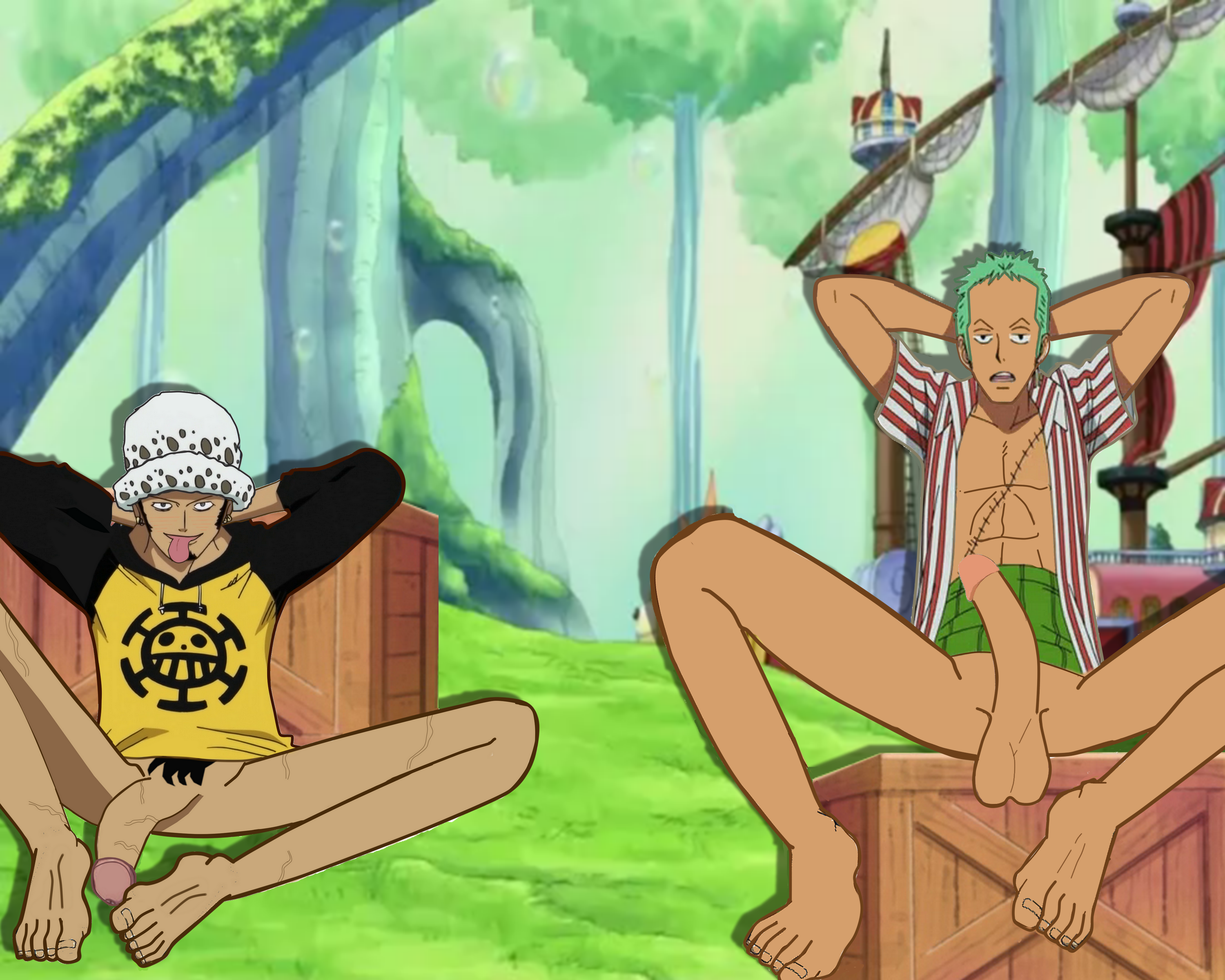 Post 1801905: One_Piece Roronoa_Zoro Trafalgar_Law