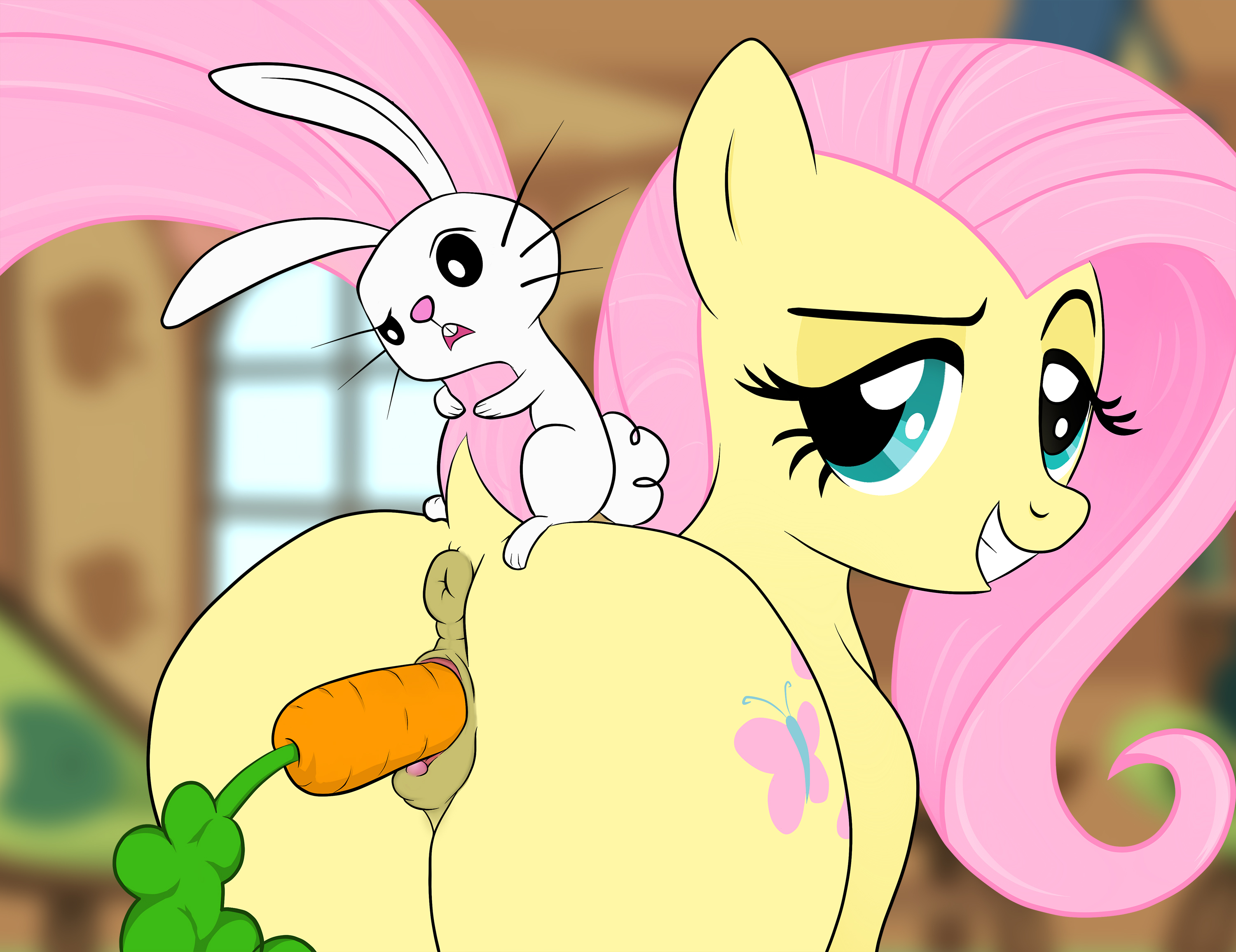 Post 1293931: Angel_Bunny Fluttershy Friendship_is_Magic My_Little_Pony  TacheNoir