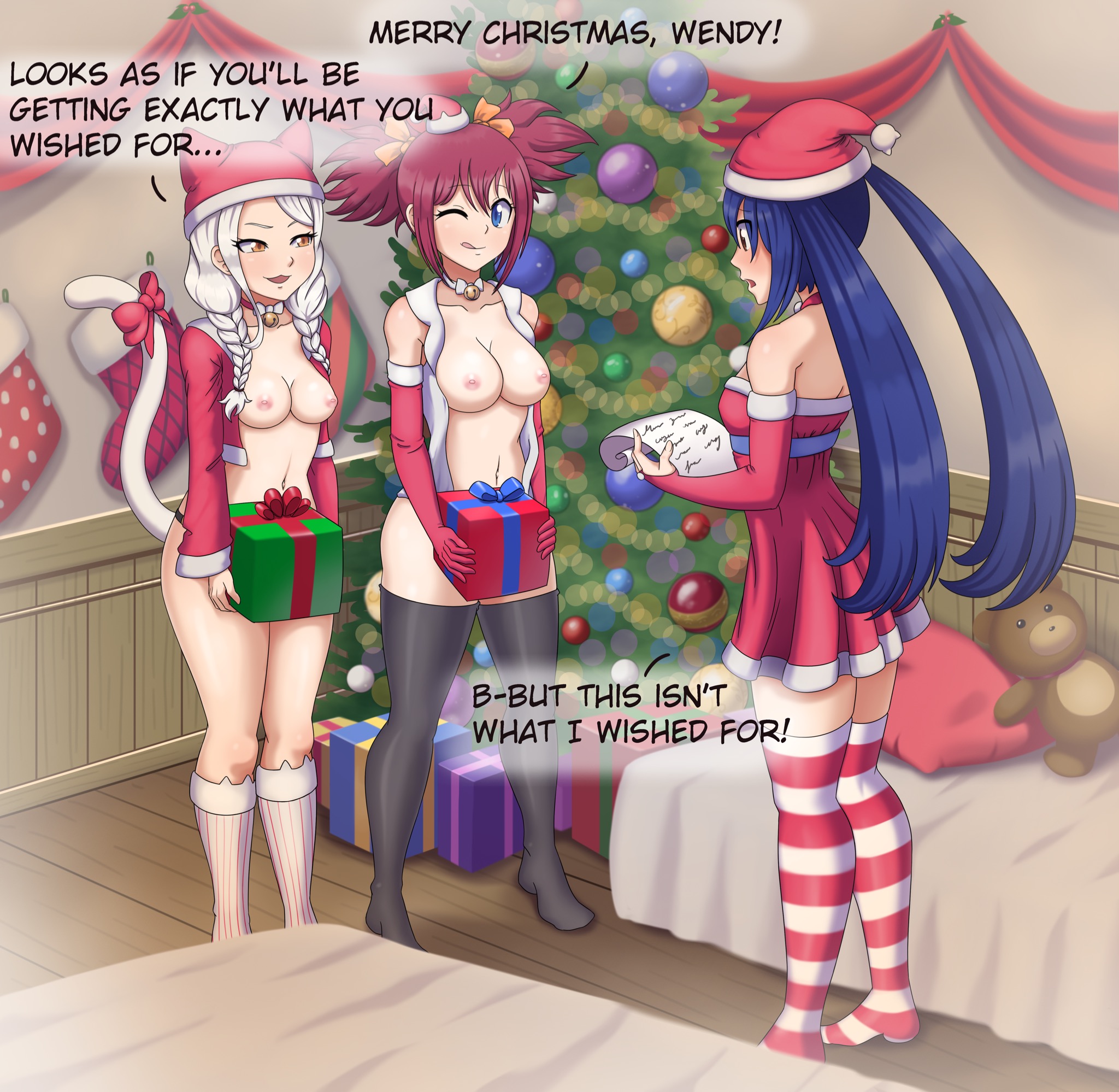 Carla Christmas Fairy_Tail GlitchyNPC Sherria_Blendy Wendy_Marvell