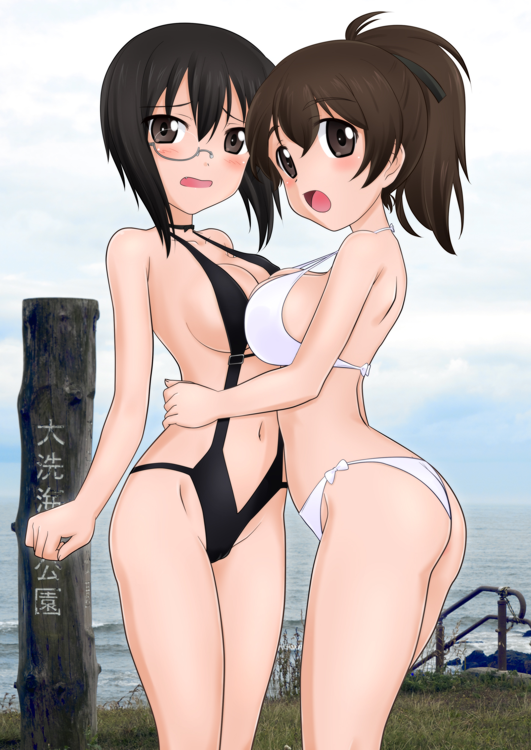 Girls_und_Panzer Momo_Kawashima Yuzu_Koyama