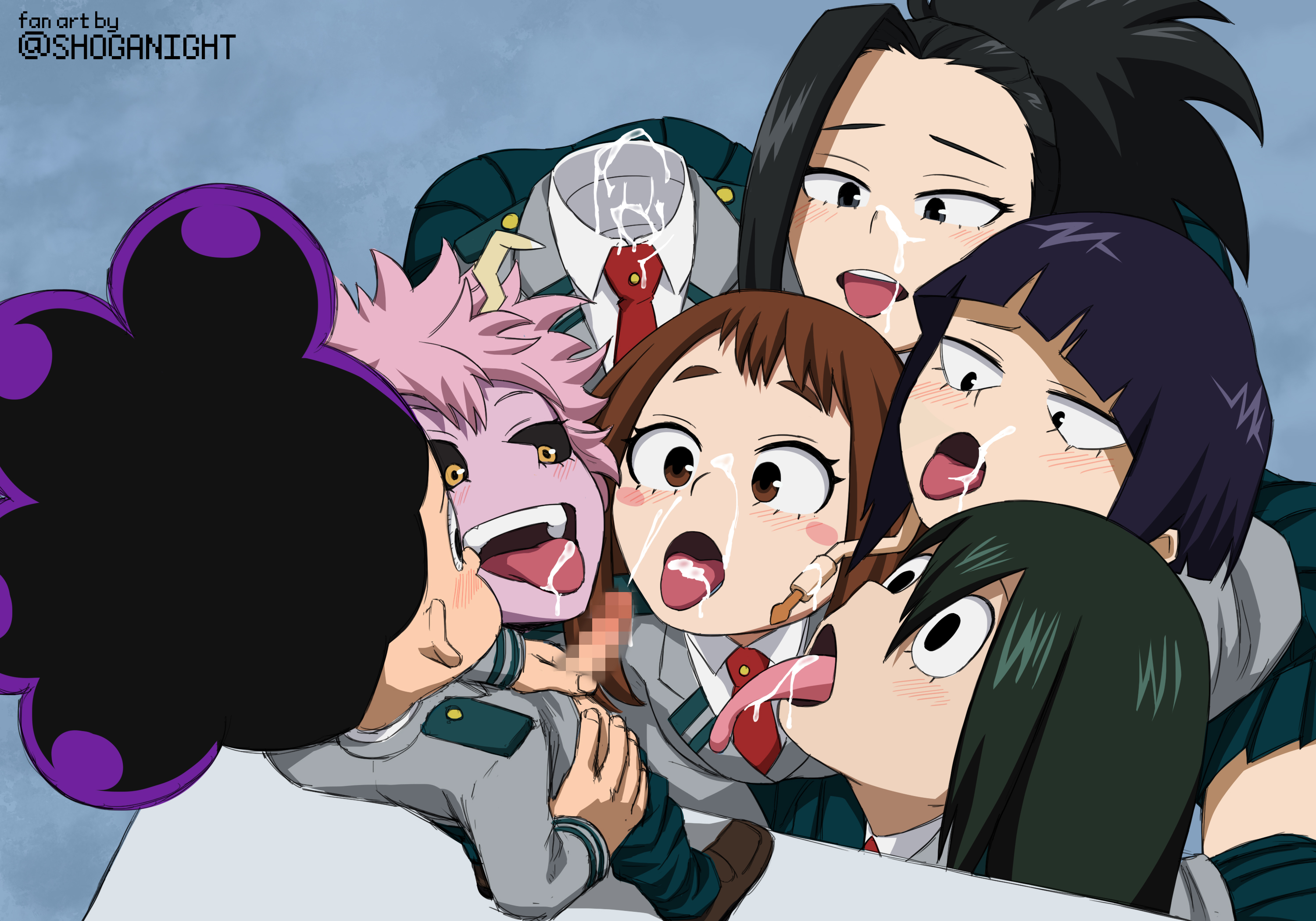 Post Kyouka Jirou Mina Ashido Minoru Mineta Momo Yaoyorozu My