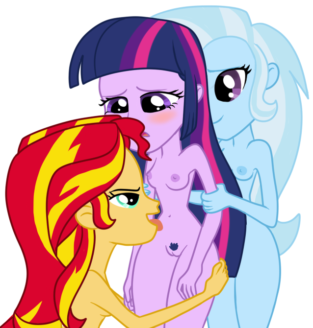 Equestria_Girls Friendship_is_Magic Kog My_Little_Pony Sunset_Shimmer Trixie_Lulamoon Twilight_Sparkle